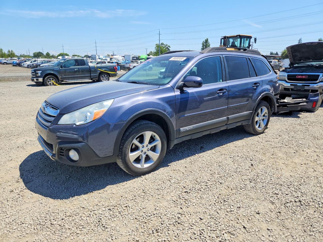 2014 Subaru Outback 2.5i Limited Gray vin: 4S4BRCLC9E3251509