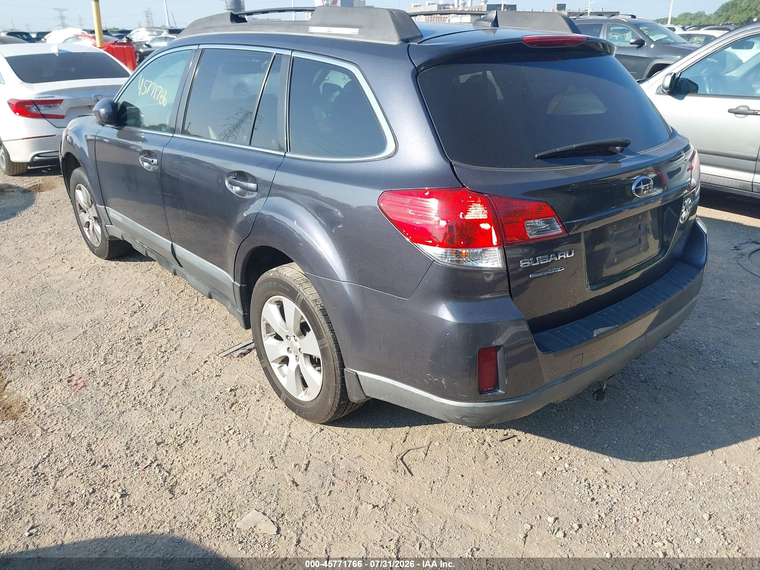 2011 Subaru Outback 2.5i Limited Серый vin: 4S4BRCLCXB3351226