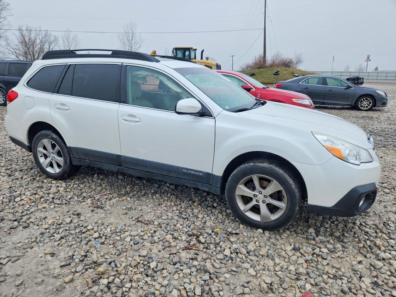 2013 Subaru Outback 2.5i Limited White vin: 4S4BRCLCXD3234166