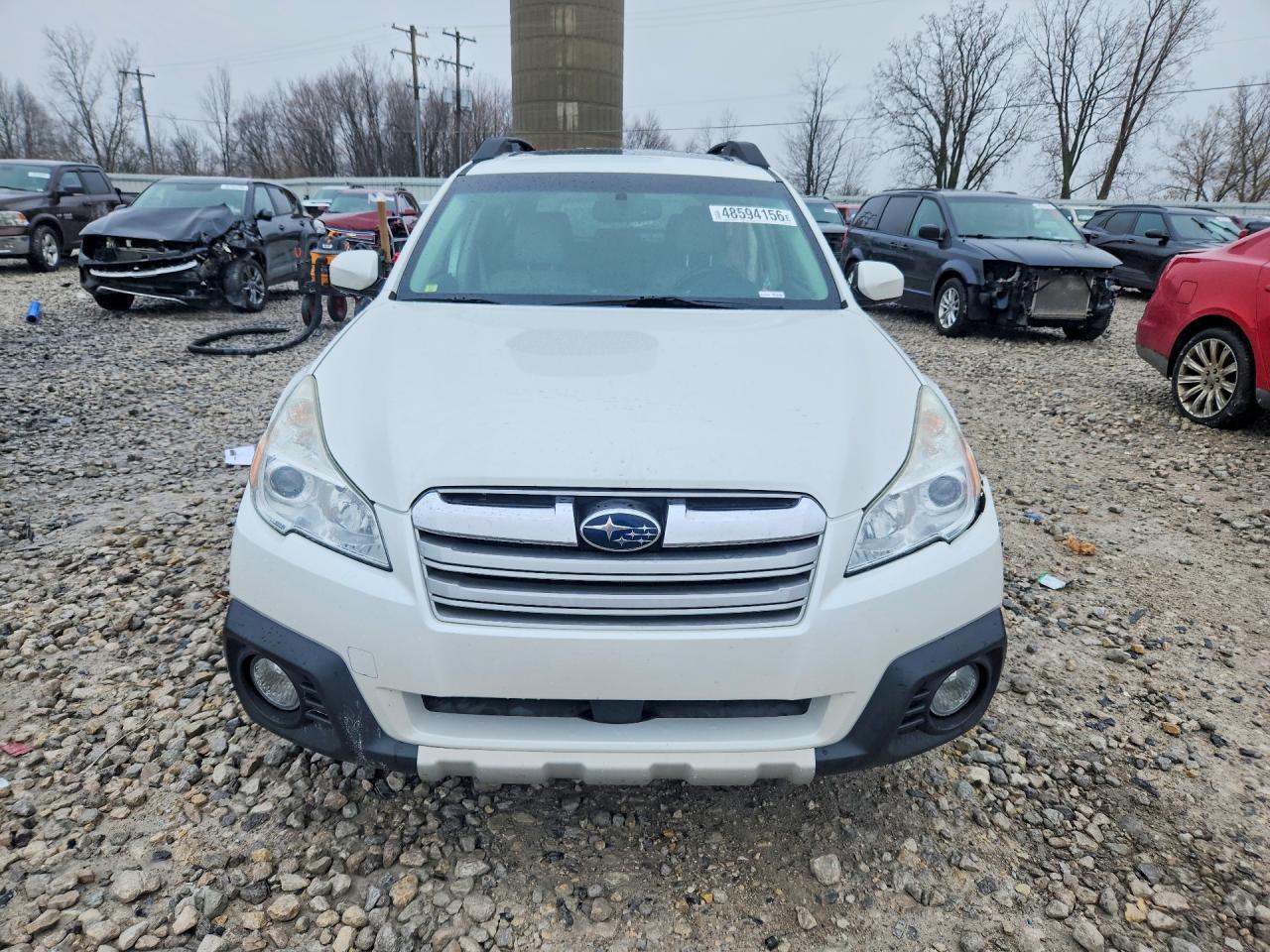 2013 Subaru Outback 2.5i Limited White vin: 4S4BRCLCXD3234166