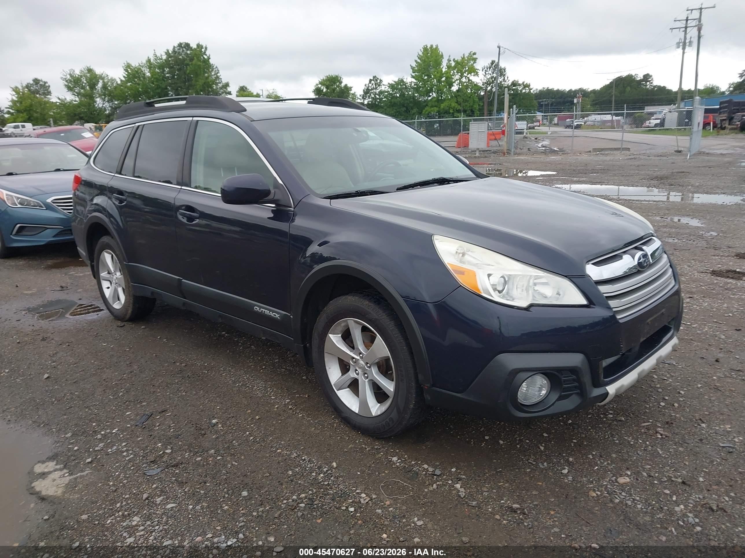 2013 Subaru Outback 2.5i Limited Blue vin: 4S4BRCLCXD3264137