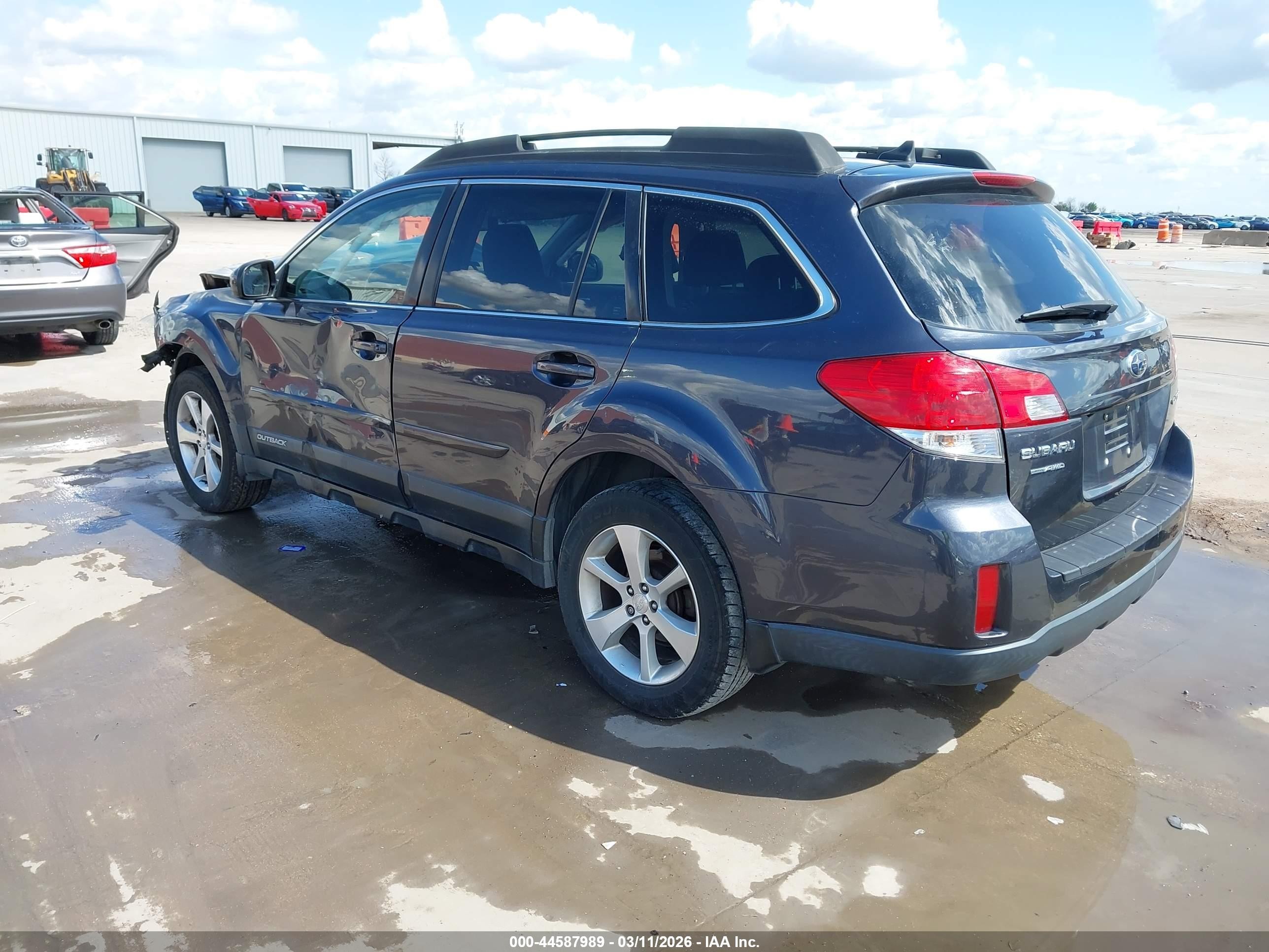 2013 Subaru Outback 2.5i Limited Gray vin: 4S4BRCLCXD3303339