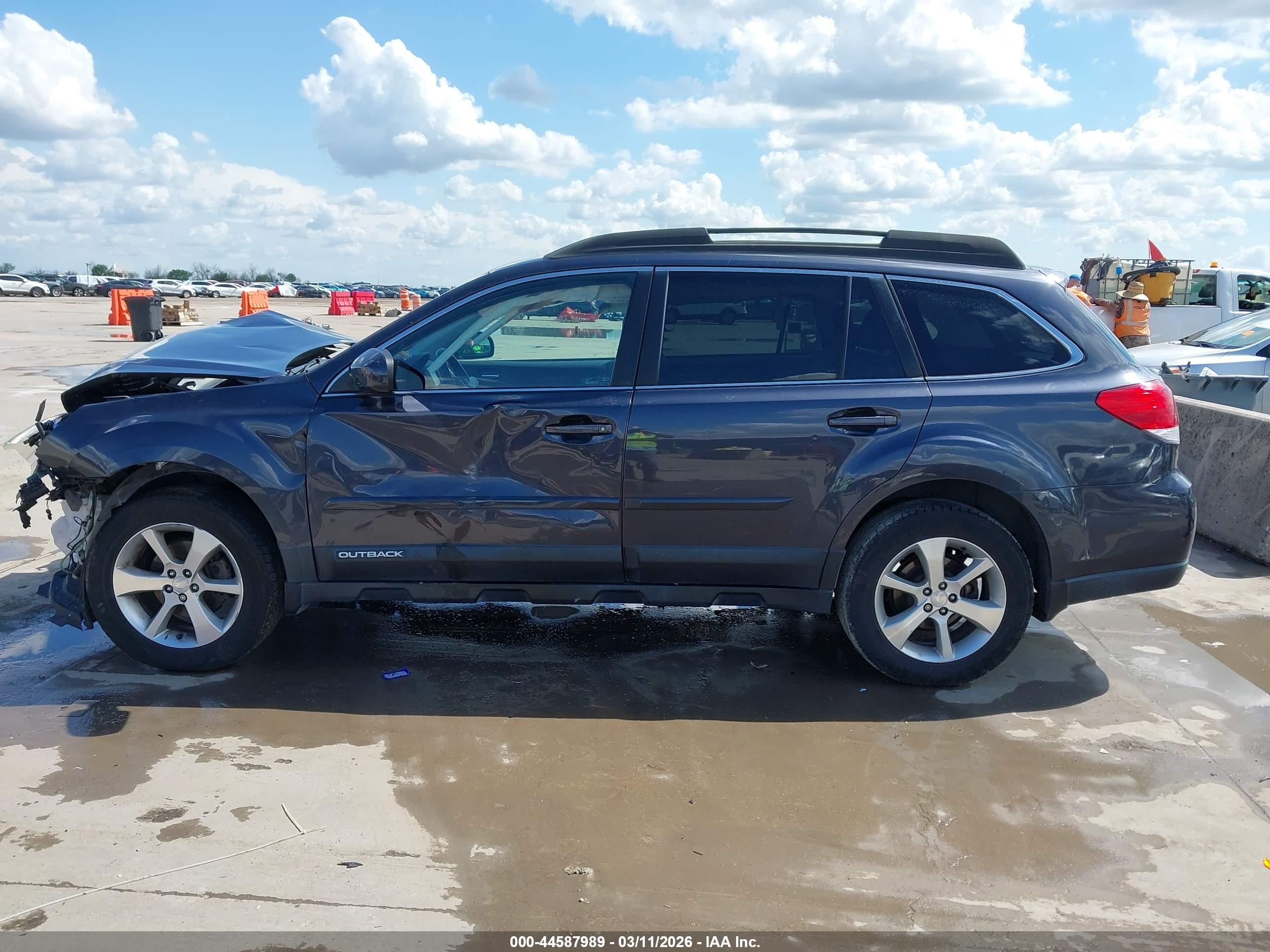 2013 Subaru Outback 2.5i Limited Gray vin: 4S4BRCLCXD3303339
