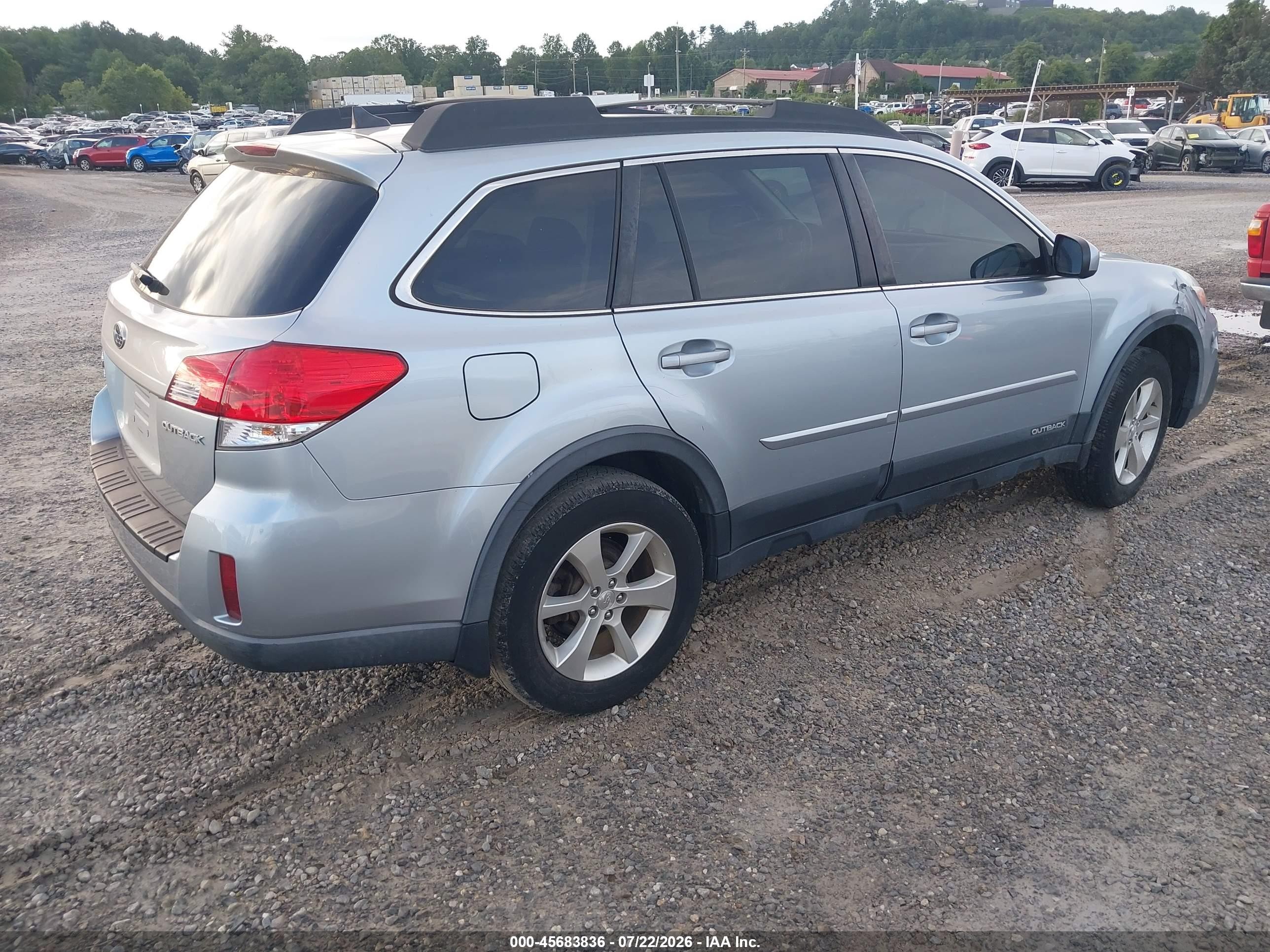 2014 Subaru Outback 2.5i Limited Blue vin: 4S4BRCMC3E3234686