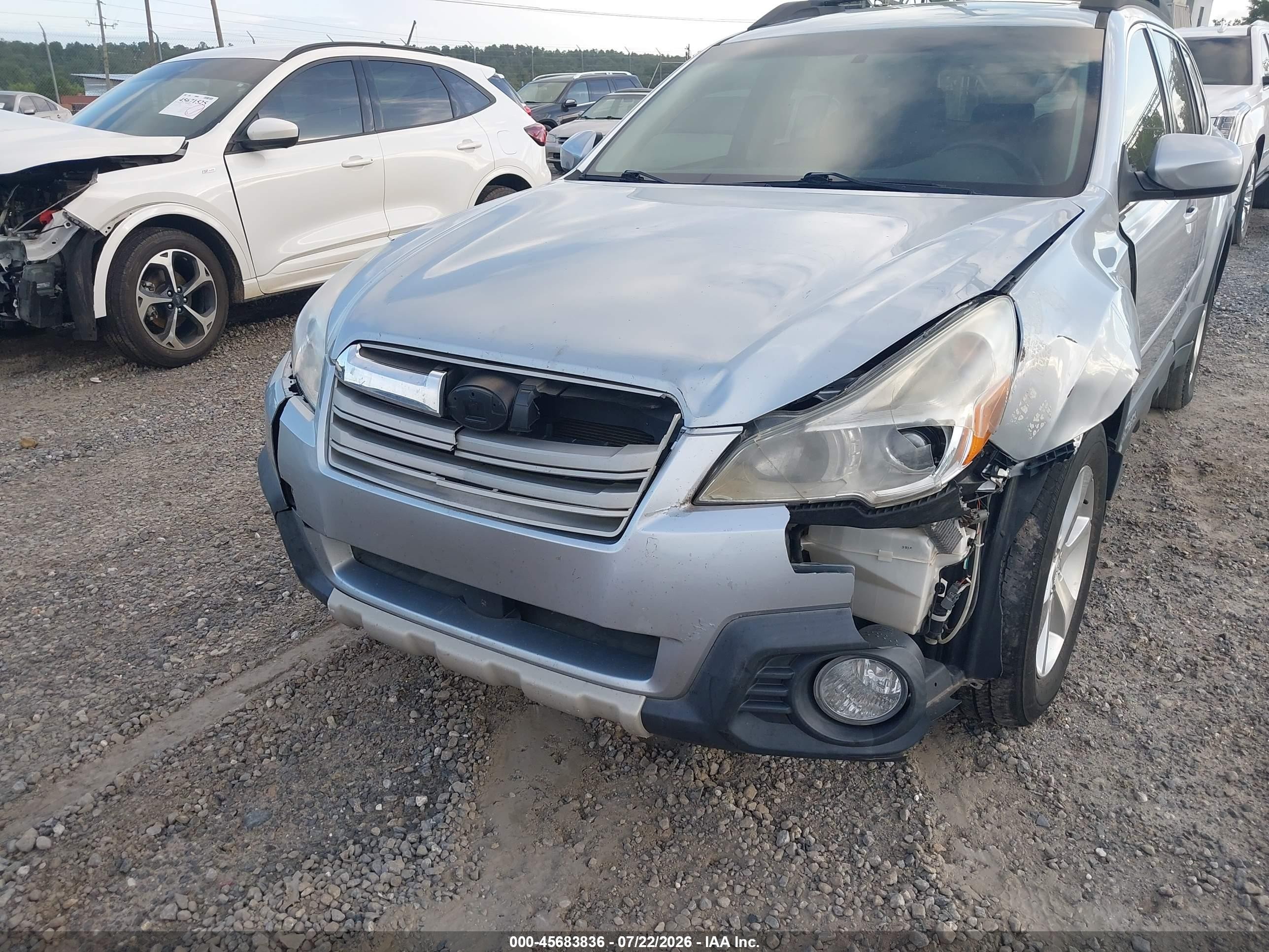 2014 Subaru Outback 2.5i Limited Blue vin: 4S4BRCMC3E3234686