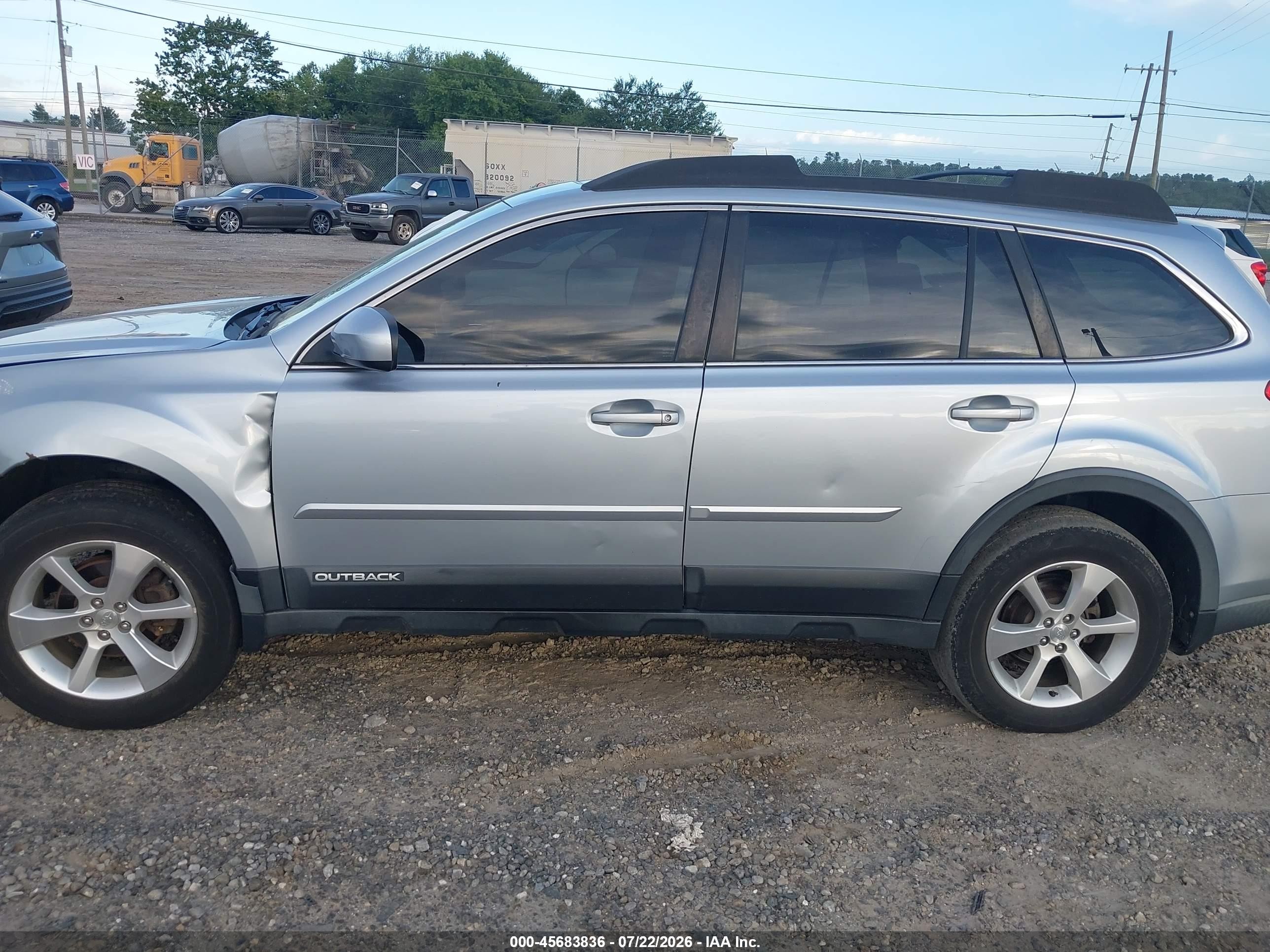 2014 Subaru Outback 2.5i Limited Blue vin: 4S4BRCMC3E3234686