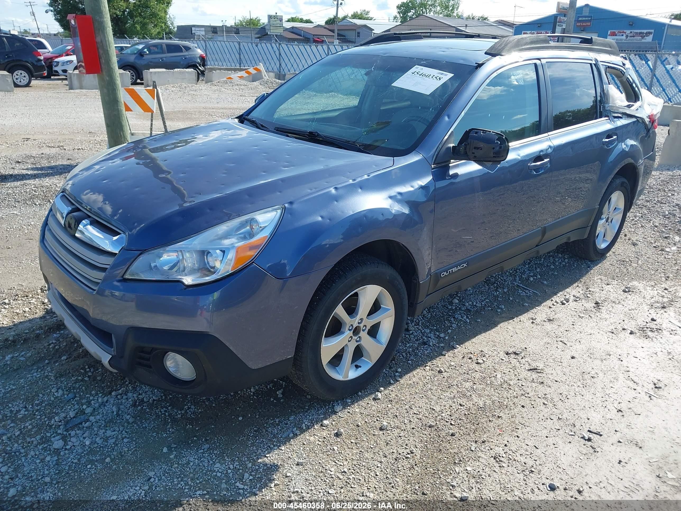 2014 Subaru Outback 2.5i Limited Blue vin: 4S4BRCMC5E3295814