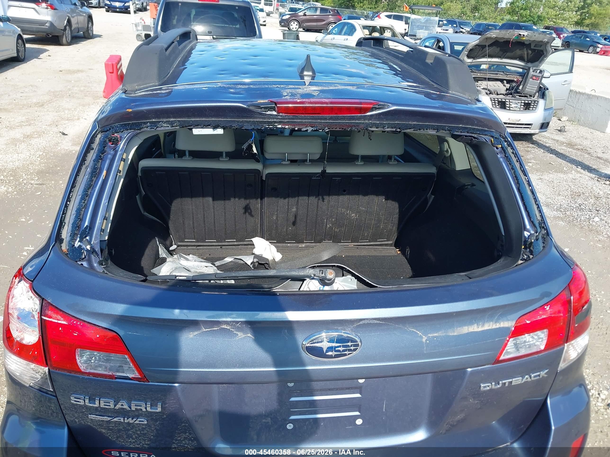 2014 Subaru Outback 2.5i Limited Blue vin: 4S4BRCMC5E3295814