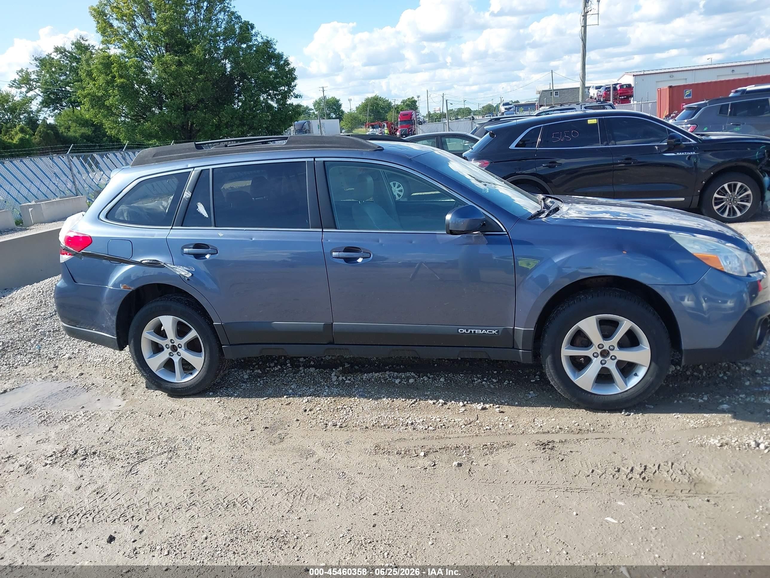 2014 Subaru Outback 2.5i Limited Blue vin: 4S4BRCMC5E3295814