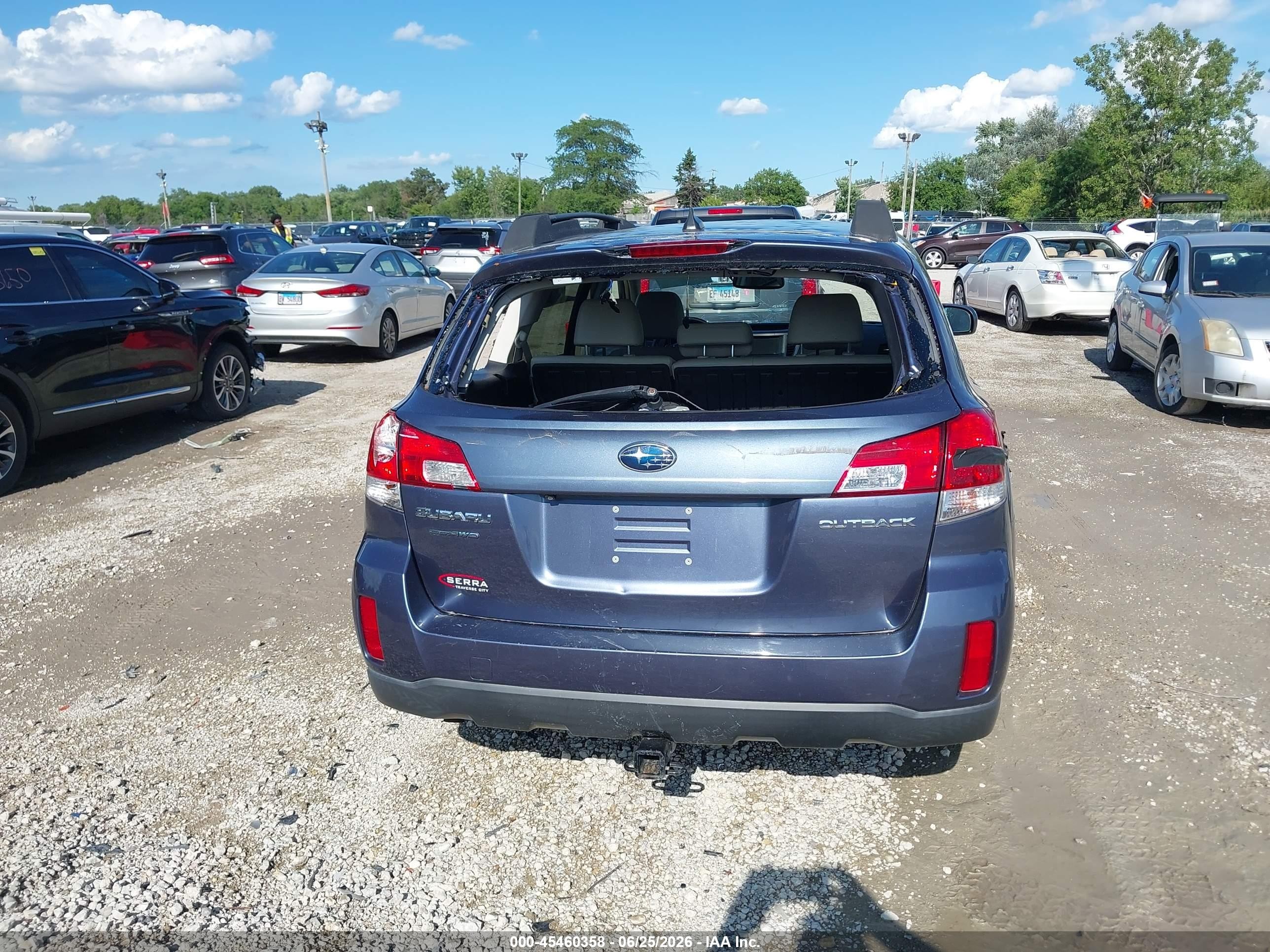 2014 Subaru Outback 2.5i Limited Blue vin: 4S4BRCMC5E3295814