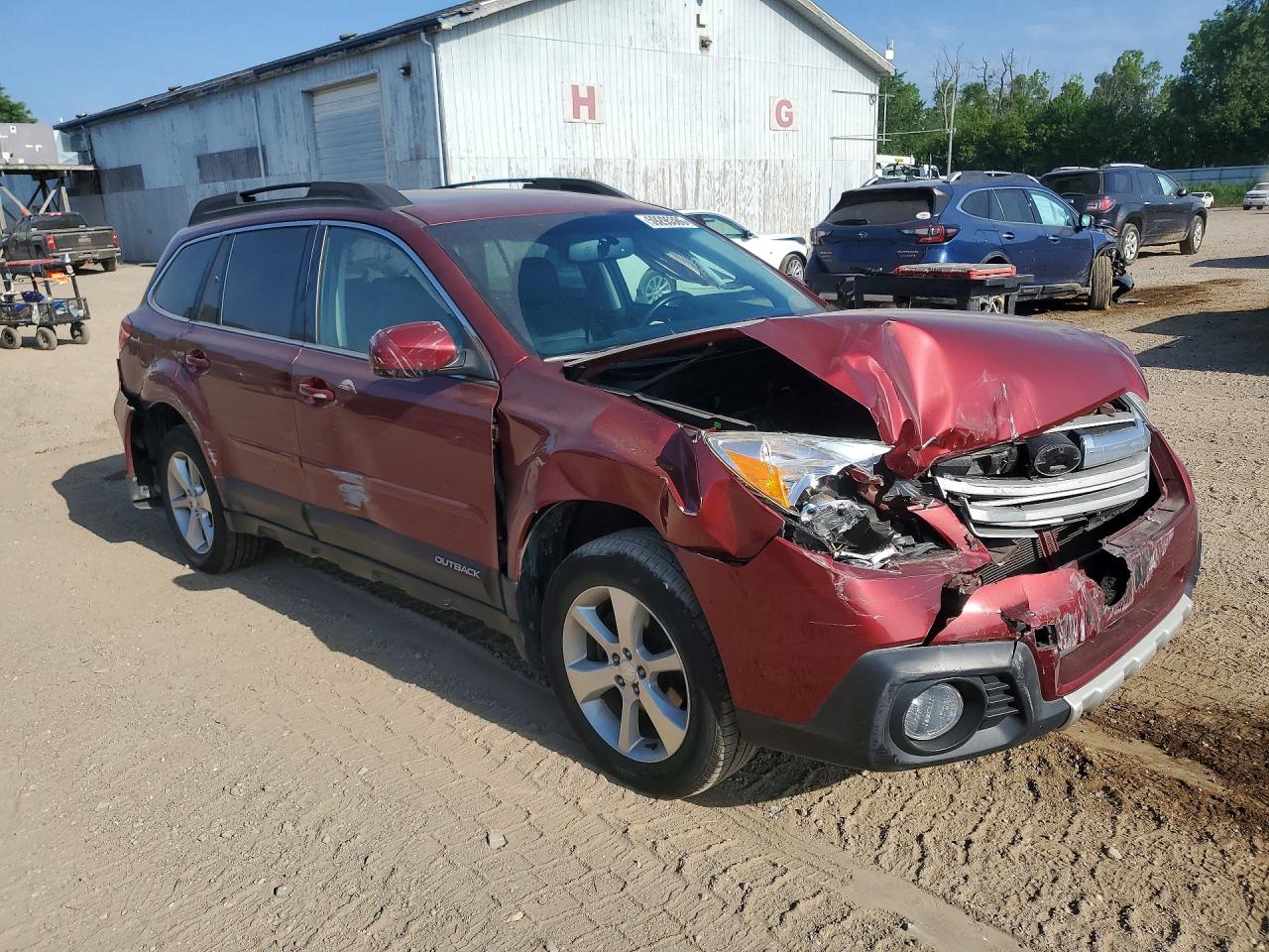 2014 Subaru Outback 2.5i Limited Maroon vin: 4S4BRCMC5E3302194