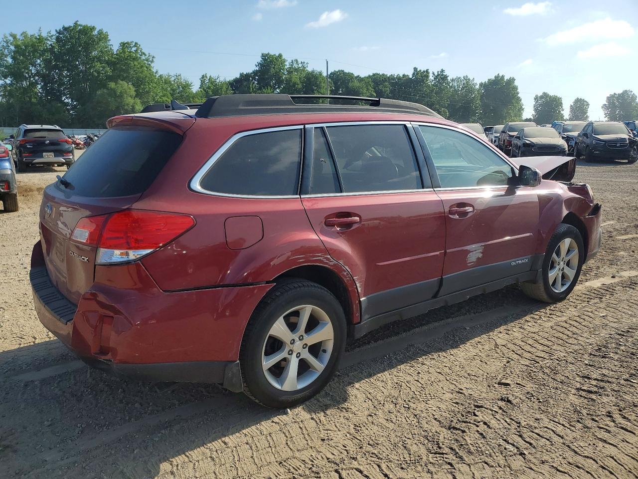 2014 Subaru Outback 2.5i Limited Maroon vin: 4S4BRCMC5E3302194