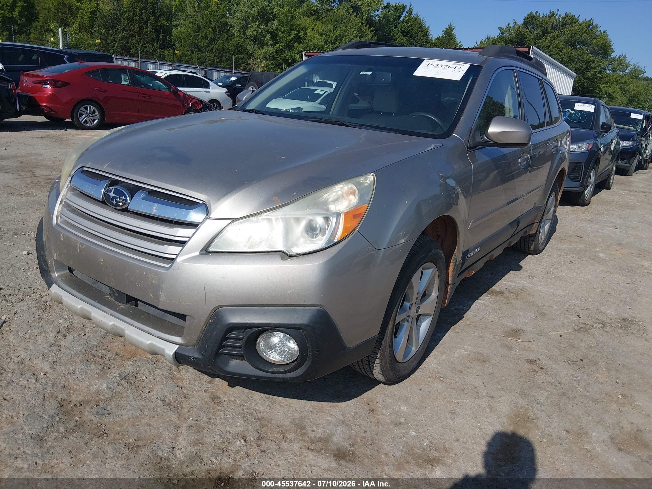 2014 Subaru Outback 2.5i Limited Tan vin: 4S4BRCMC7E3238465