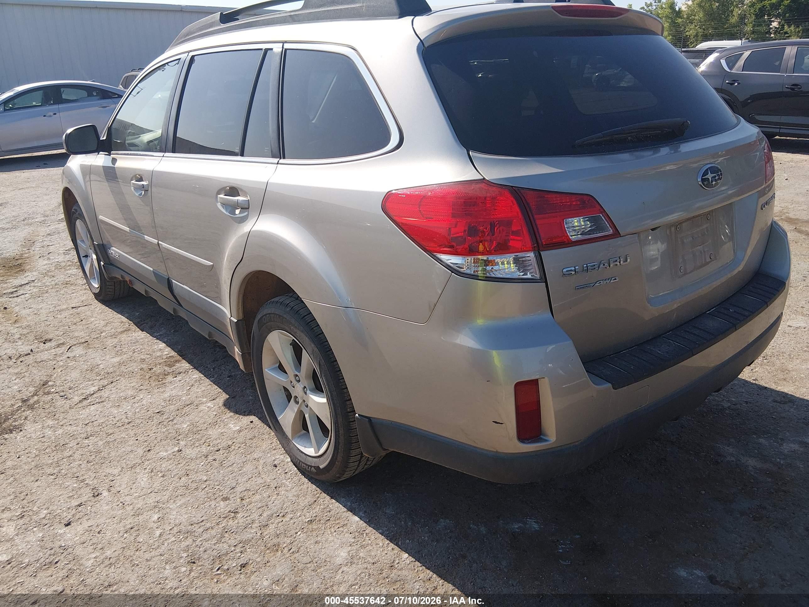 2014 Subaru Outback 2.5i Limited Tan vin: 4S4BRCMC7E3238465