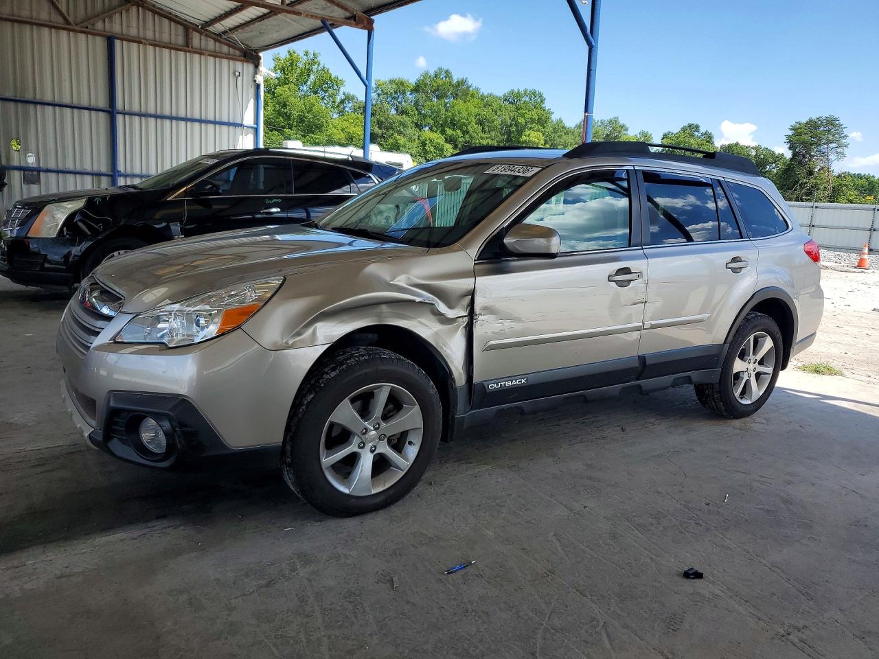 2014 Subaru Outback 2.5i Limited Silver vin: 4S4BRCMC7E3293823