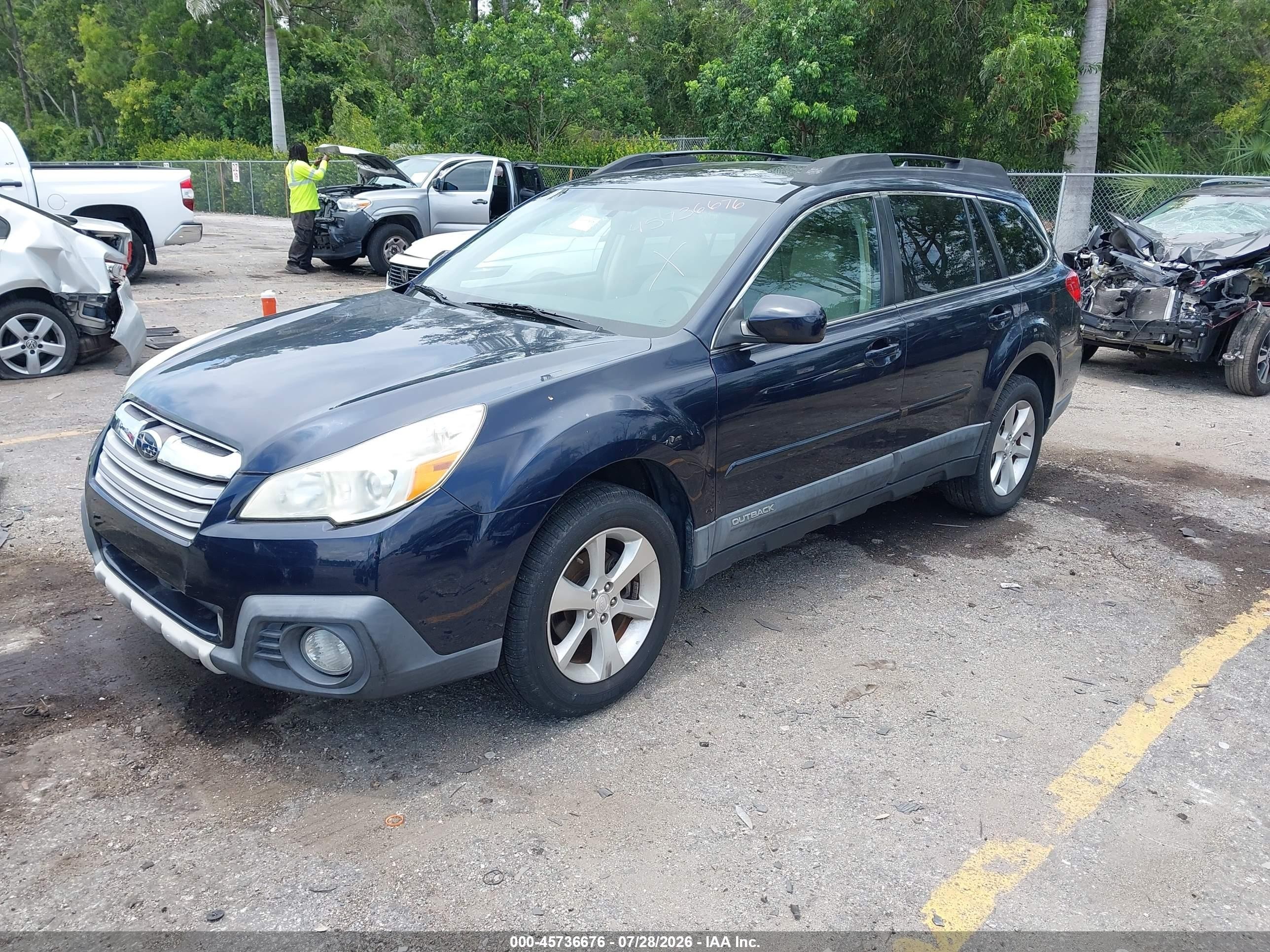 2013 Subaru Outback 2.5i Limited Navy vin: 4S4BRCPC6D3261388