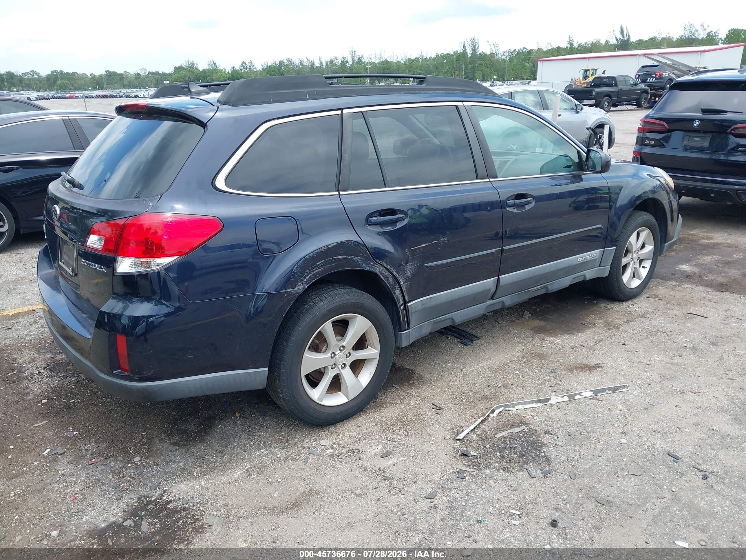 2013 Subaru Outback 2.5i Limited Navy vin: 4S4BRCPC6D3261388