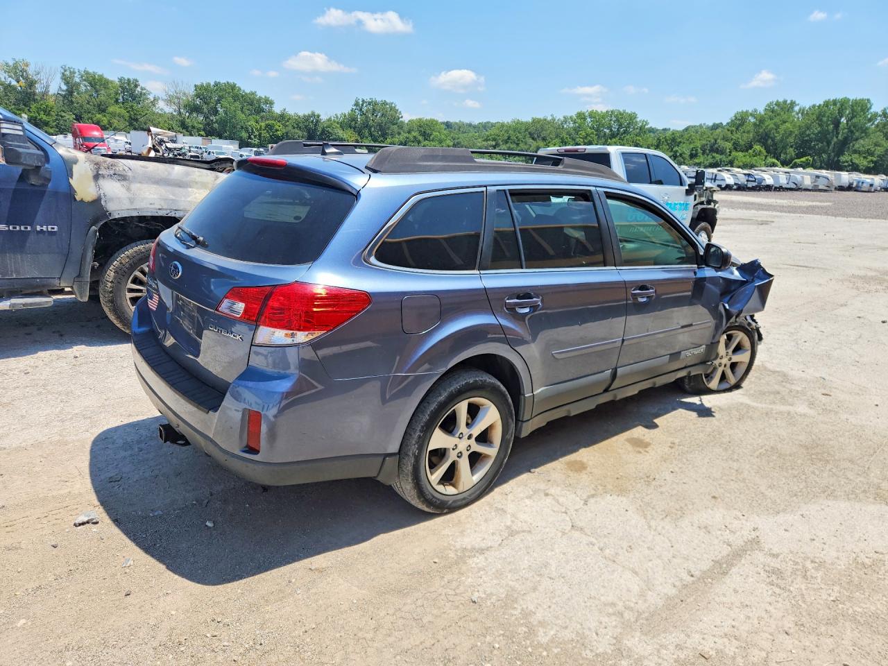 2013 Subaru Outback 2.5i Limited Blue vin: 4S4BRCPC7D3309500
