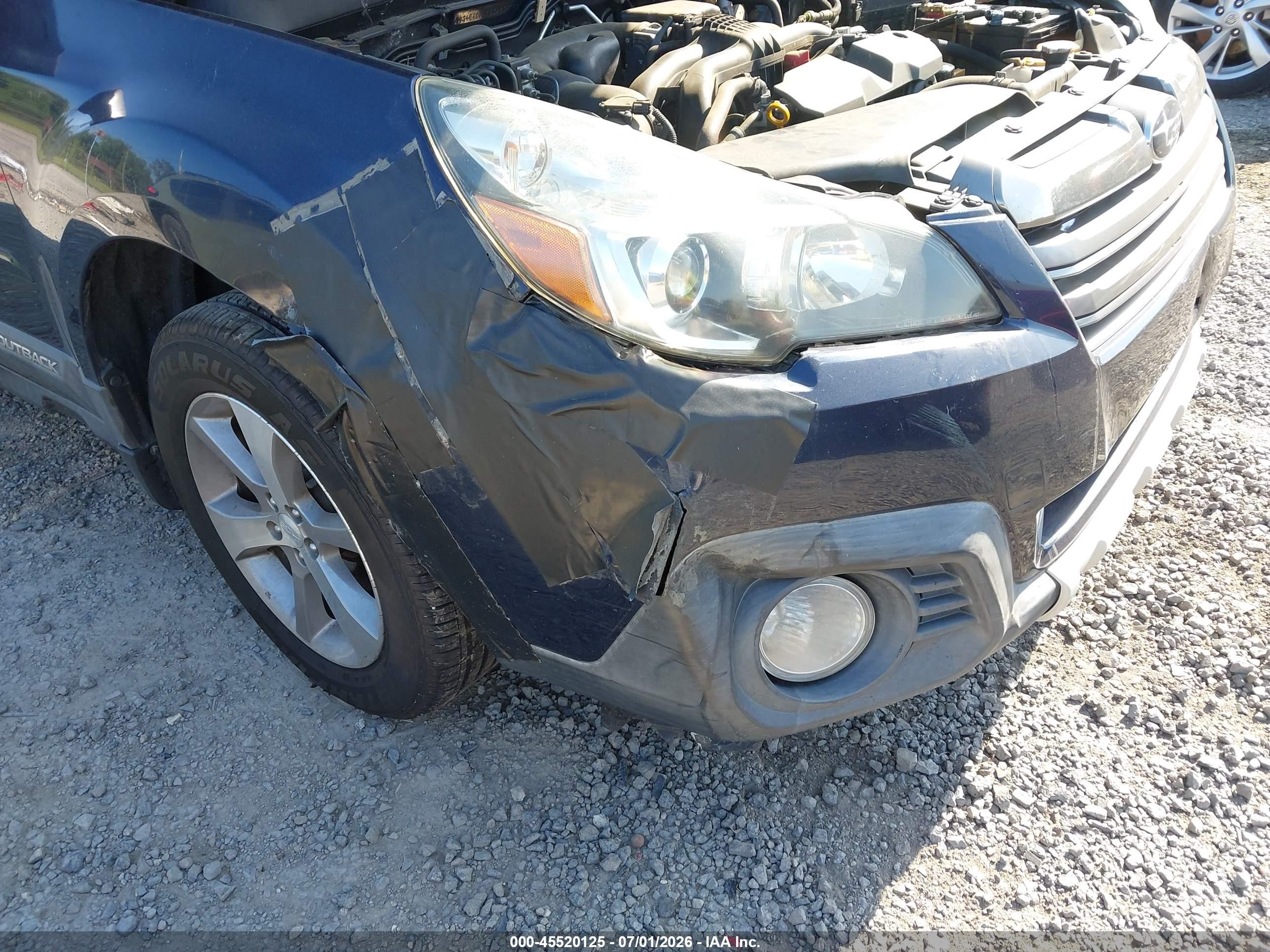 2014 Subaru Outback 2.5i Limited Blue vin: 4S4BRCPC9E3283919