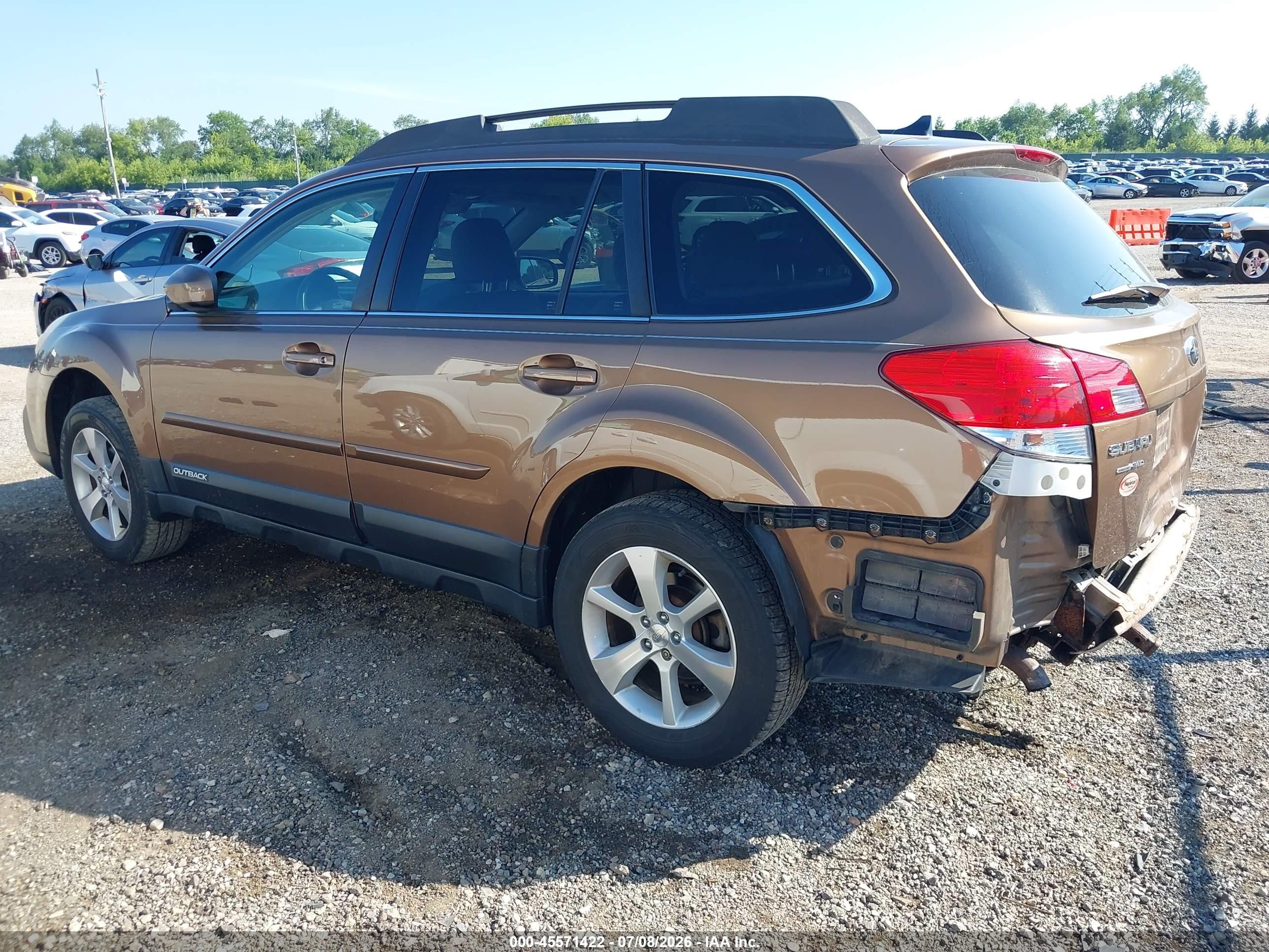 2013 Subaru Outback 2.5i Limited Brown vin: 4S4BRCPCXD3230273