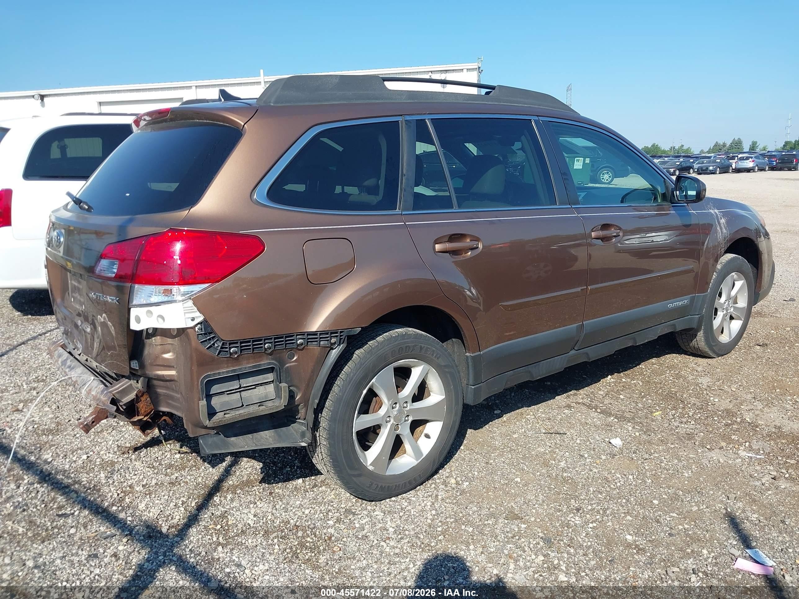 2013 Subaru Outback 2.5i Limited Brown vin: 4S4BRCPCXD3230273
