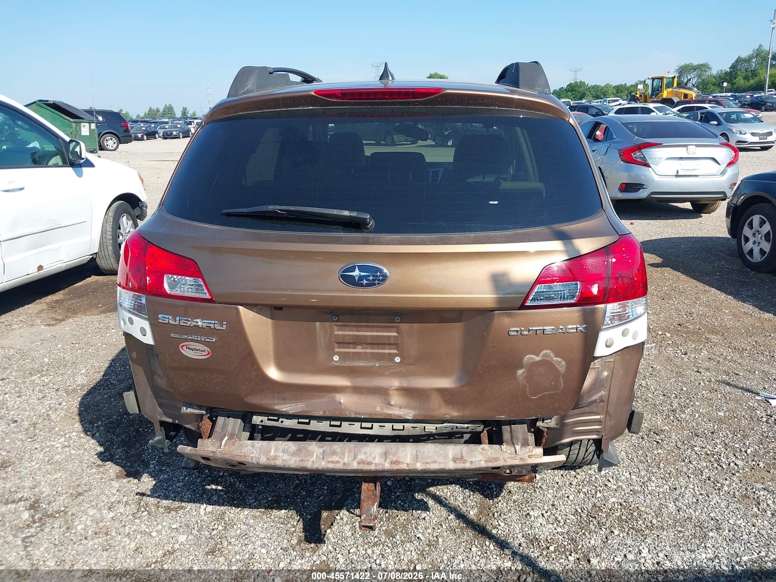 2013 Subaru Outback 2.5i Limited Brown vin: 4S4BRCPCXD3230273