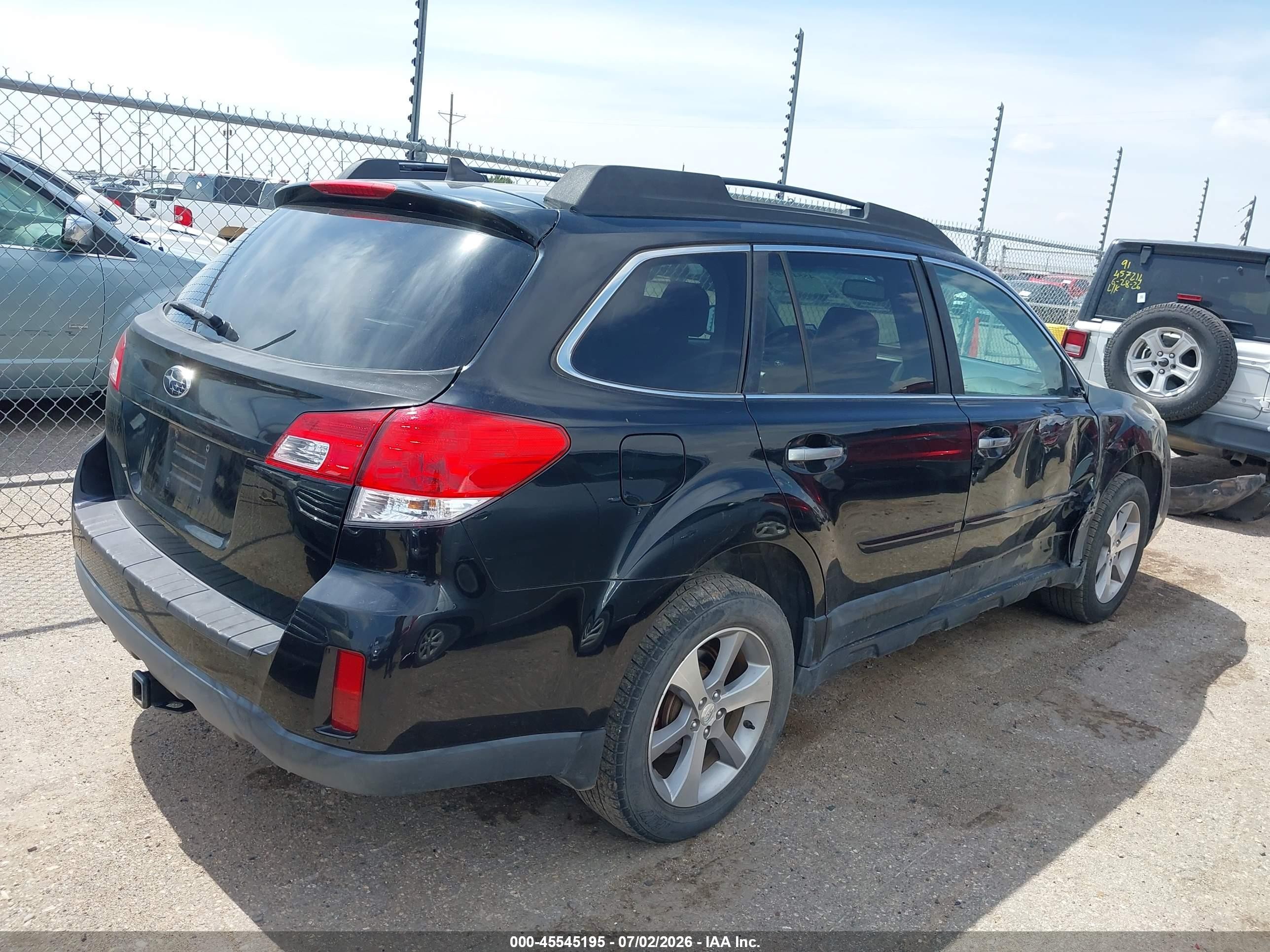 2013 Subaru Outback 2.5i Limited Black vin: 4S4BRCSC2D3206525