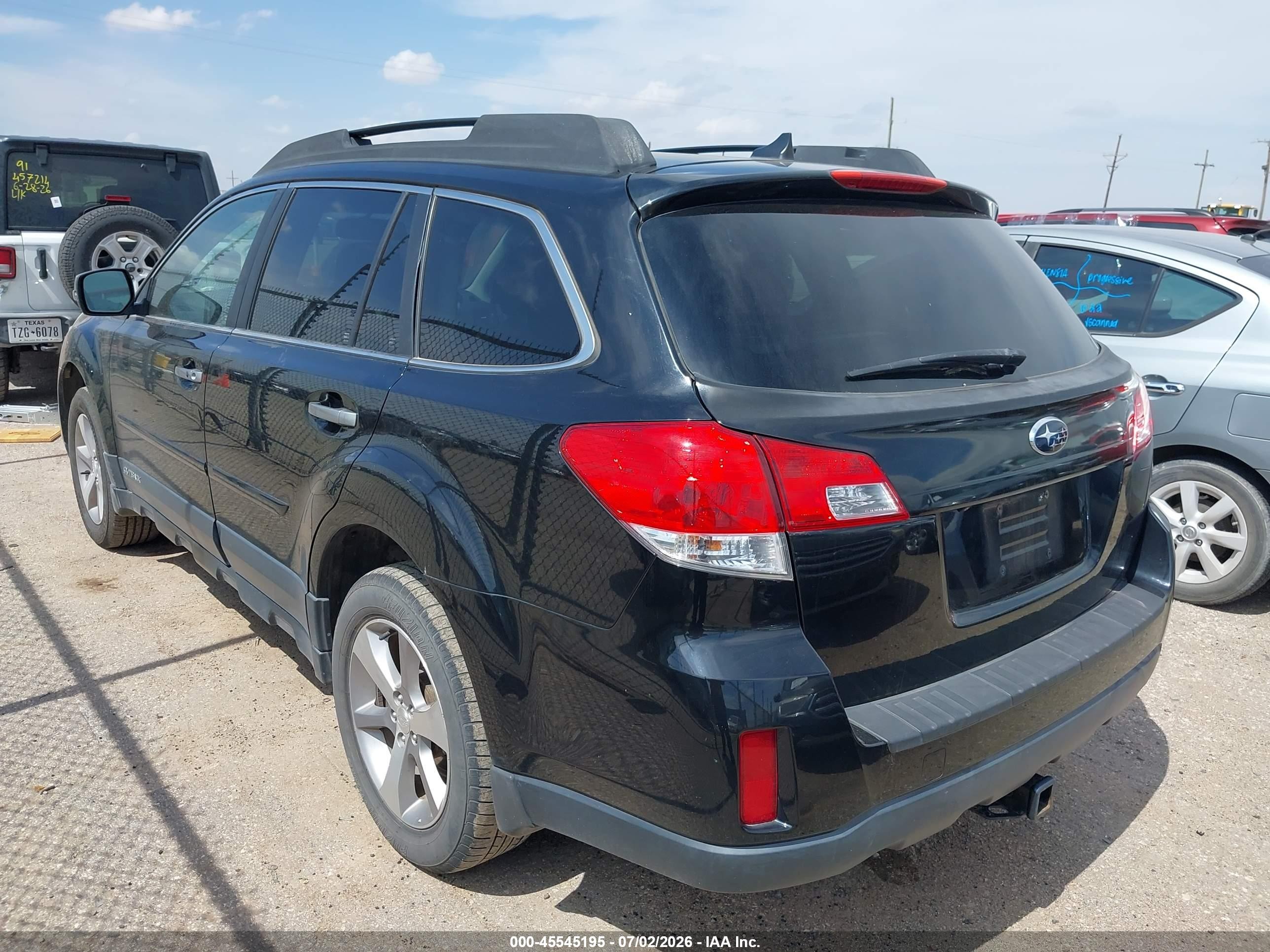 2013 Subaru Outback 2.5i Limited Black vin: 4S4BRCSC2D3206525
