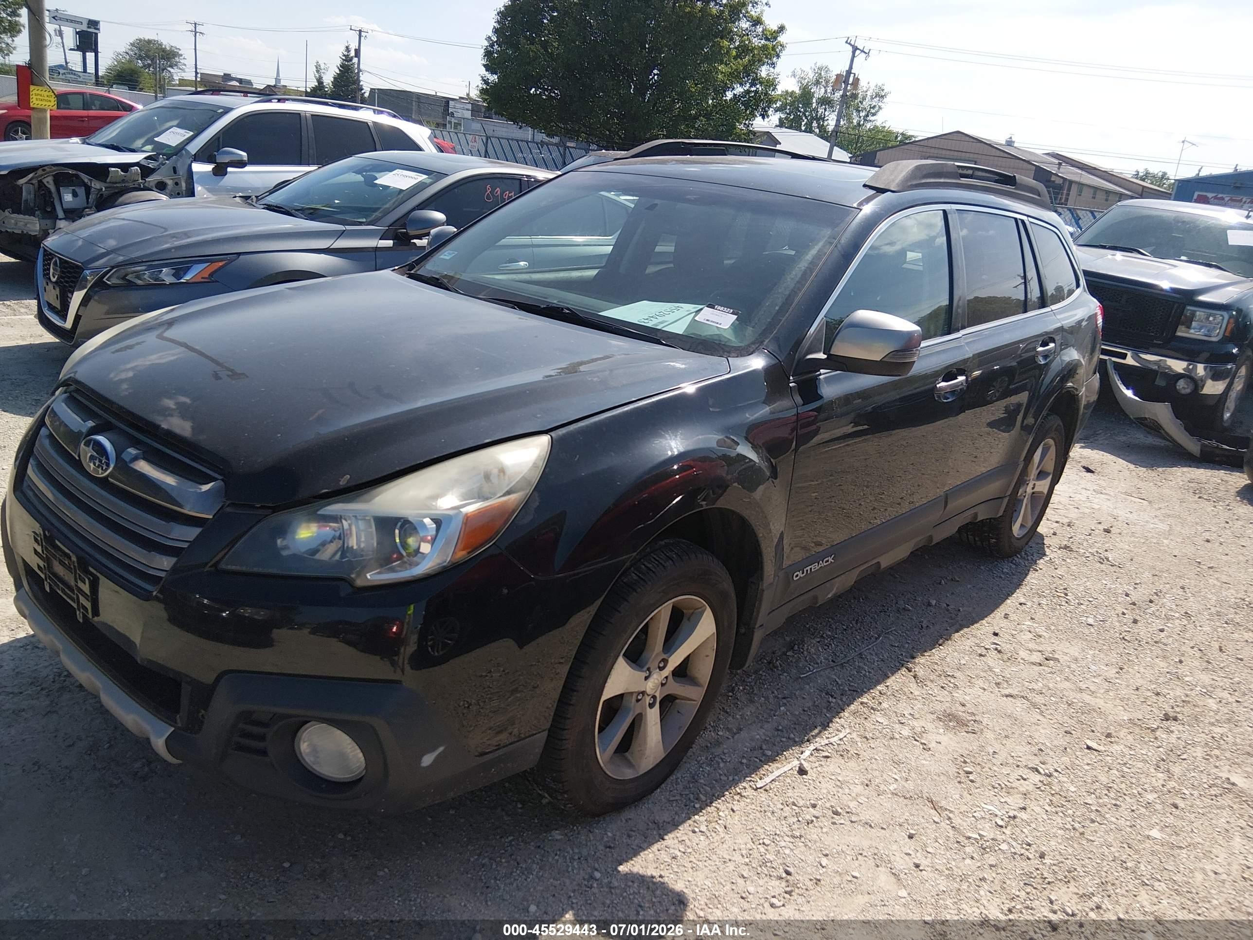 2013 Subaru Outback 2.5i Limited Black vin: 4S4BRCSC5D3232665