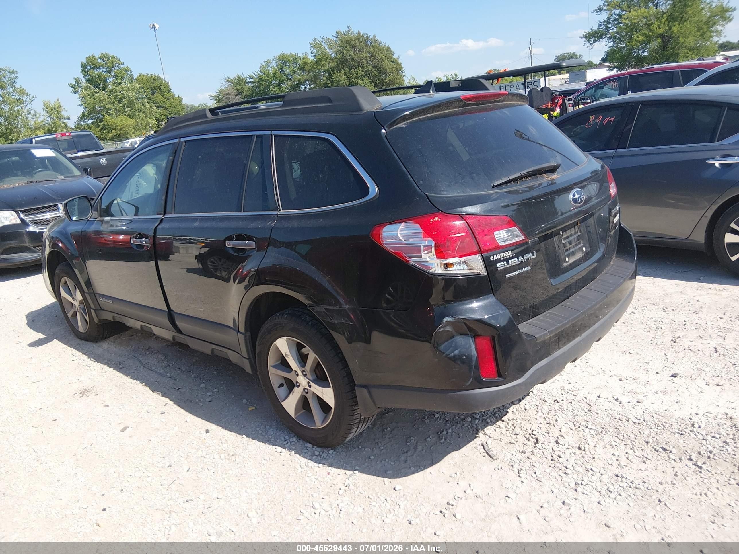 2013 Subaru Outback 2.5i Limited Black vin: 4S4BRCSC5D3232665
