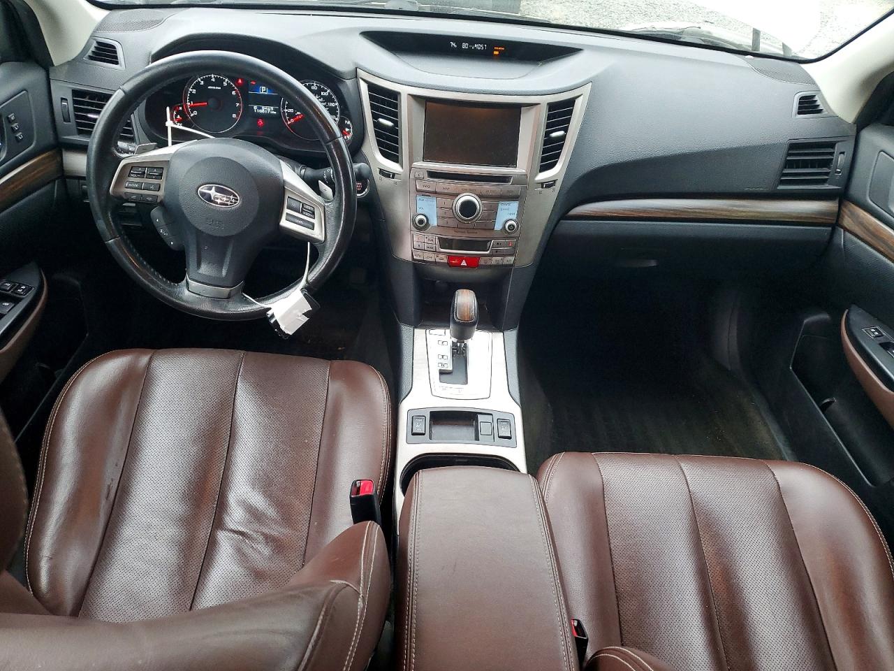 2013 Subaru Outback 2.5i Limited White vin: 4S4BRCSC6D3249975