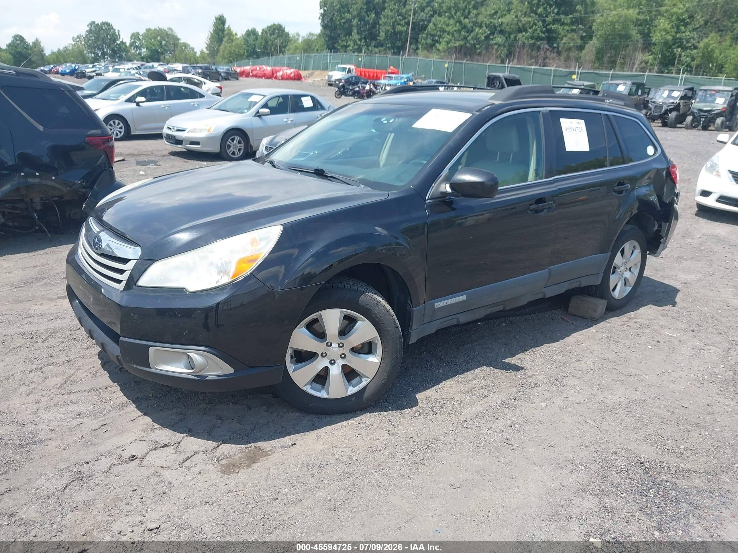 2012 Subaru Outback 3.6r Black vin: 4S4BRDAC7C2267896
