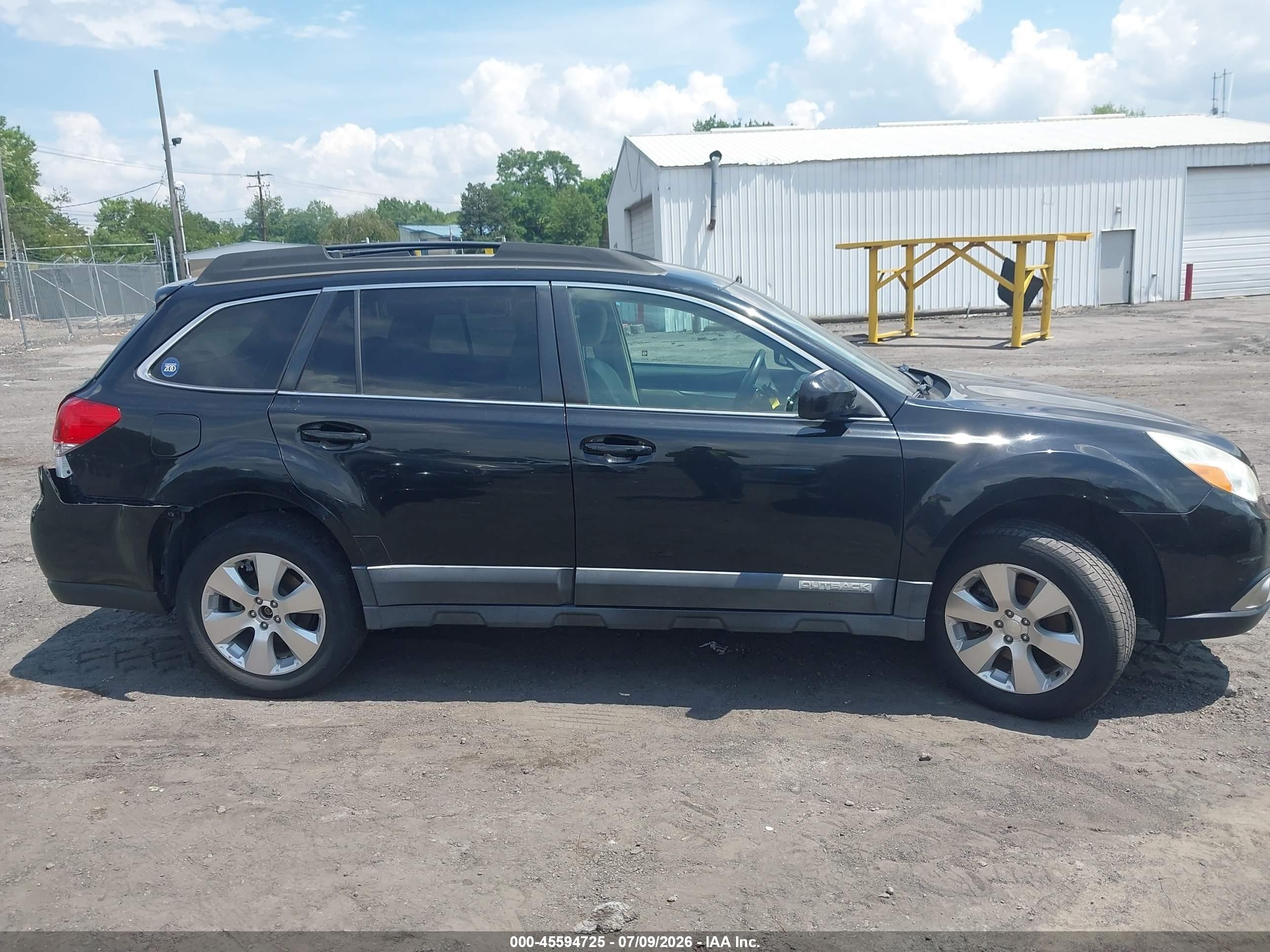 2012 Subaru Outback 3.6r Black vin: 4S4BRDAC7C2267896