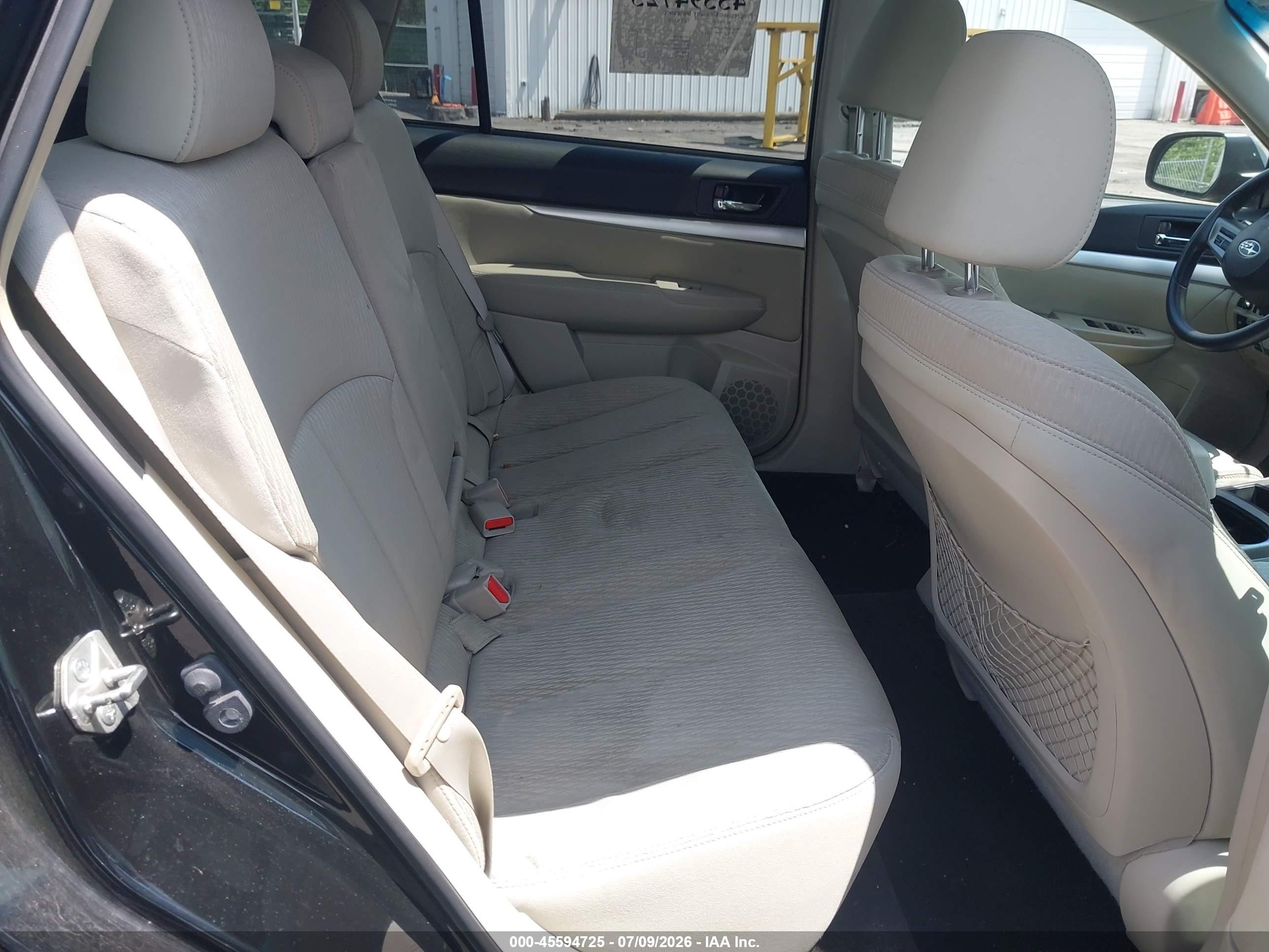 2012 Subaru Outback 3.6r Black vin: 4S4BRDAC7C2267896