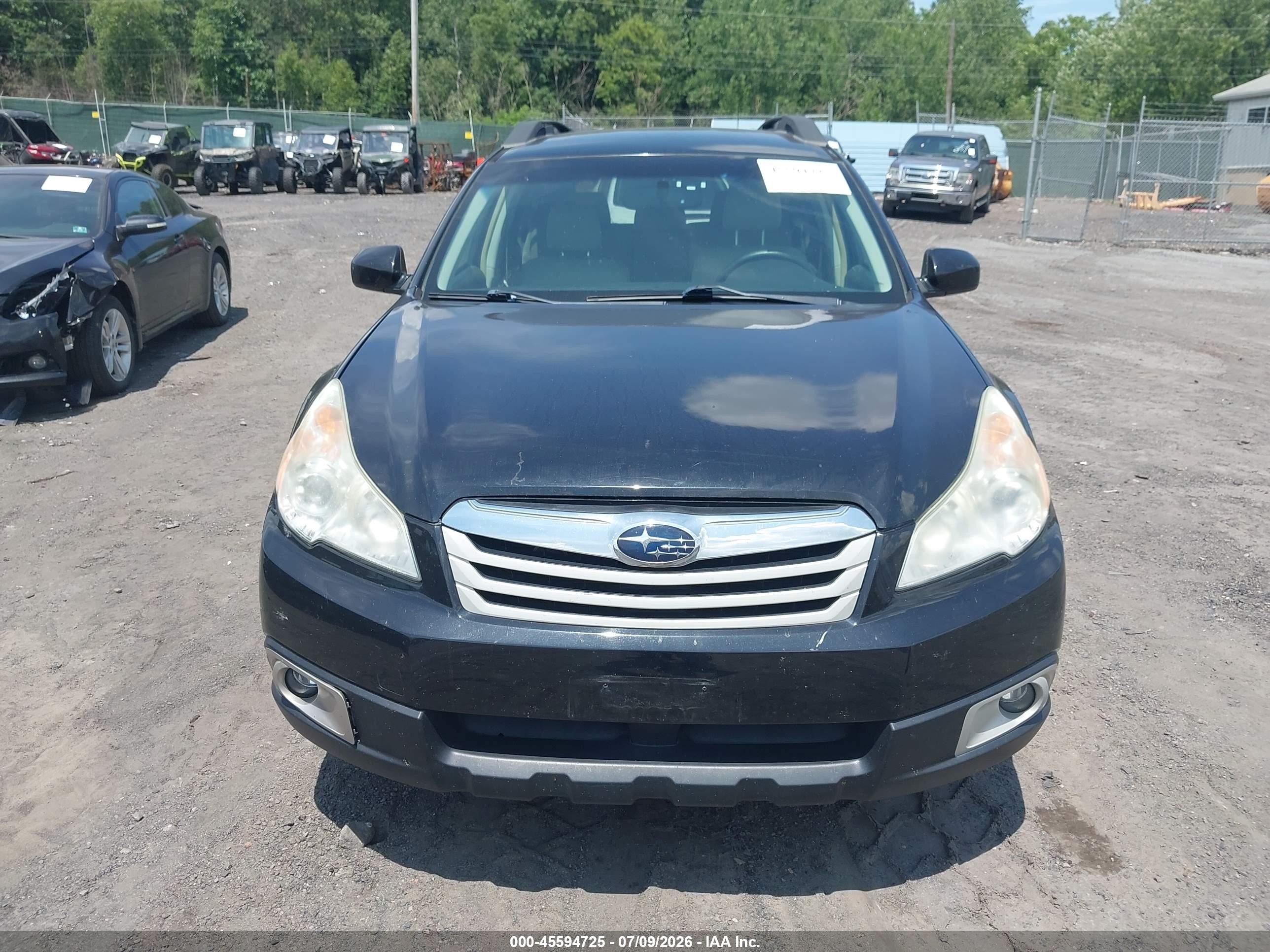 2012 Subaru Outback 3.6r Black vin: 4S4BRDAC7C2267896