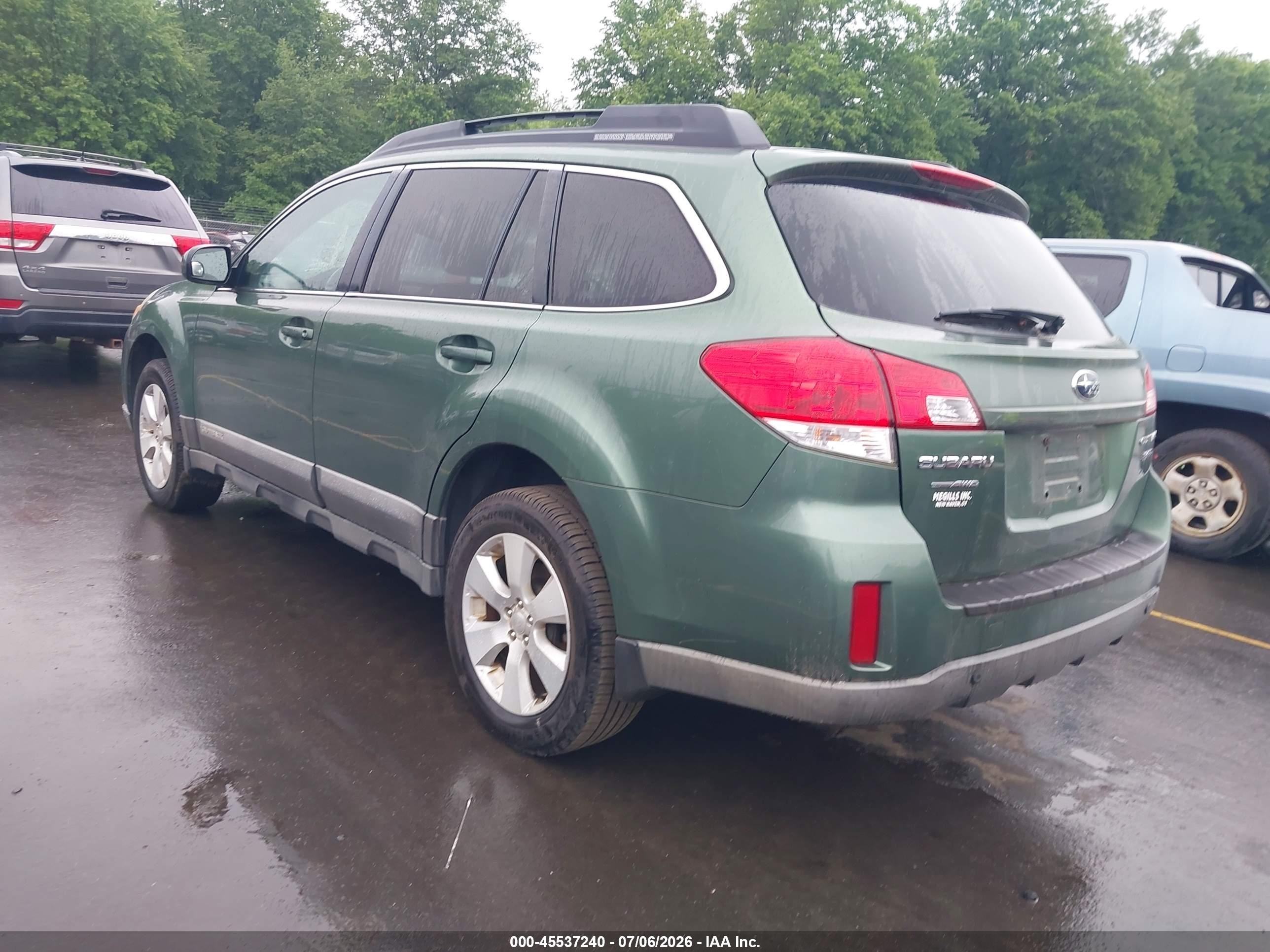 2010 Subaru Outback 3.6r Premium Green vin: 4S4BRDCC2A2369858