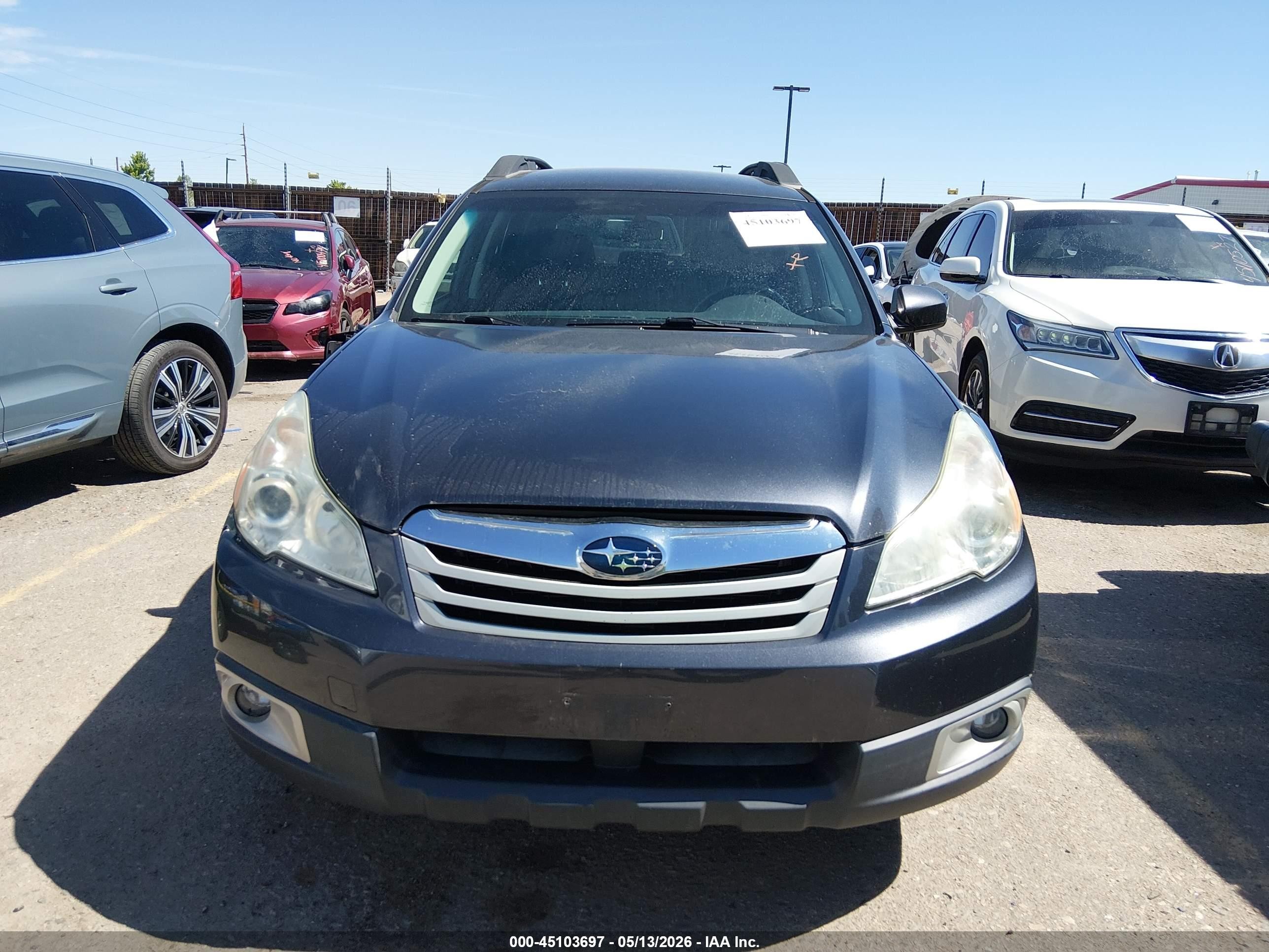 2011 Subaru Outback 3.6r Premium Gray vin: 4S4BRDCC4B2409469