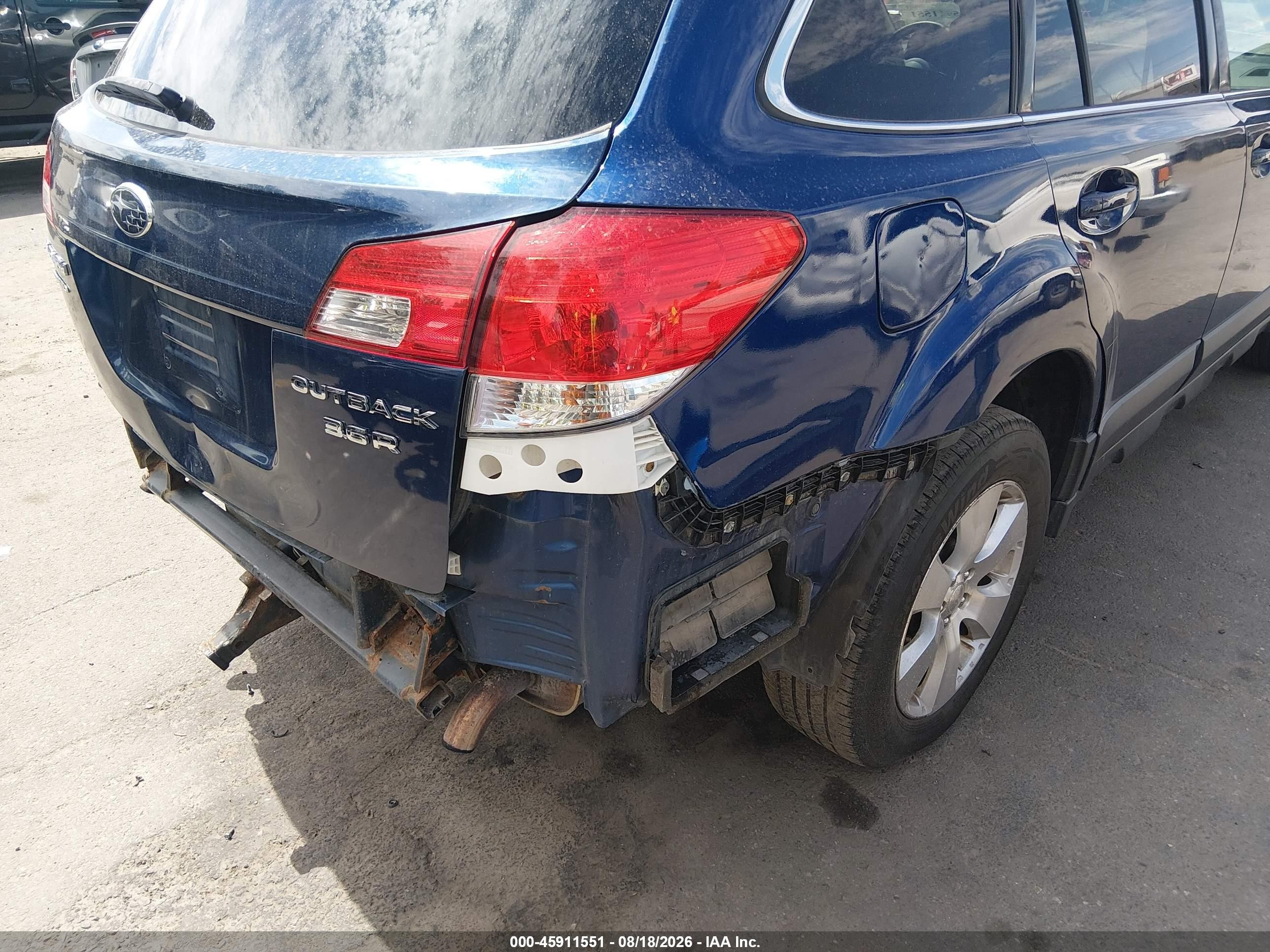 2011 Subaru Outback 3.6r Premium Blue vin: 4S4BRDGC1B2391300