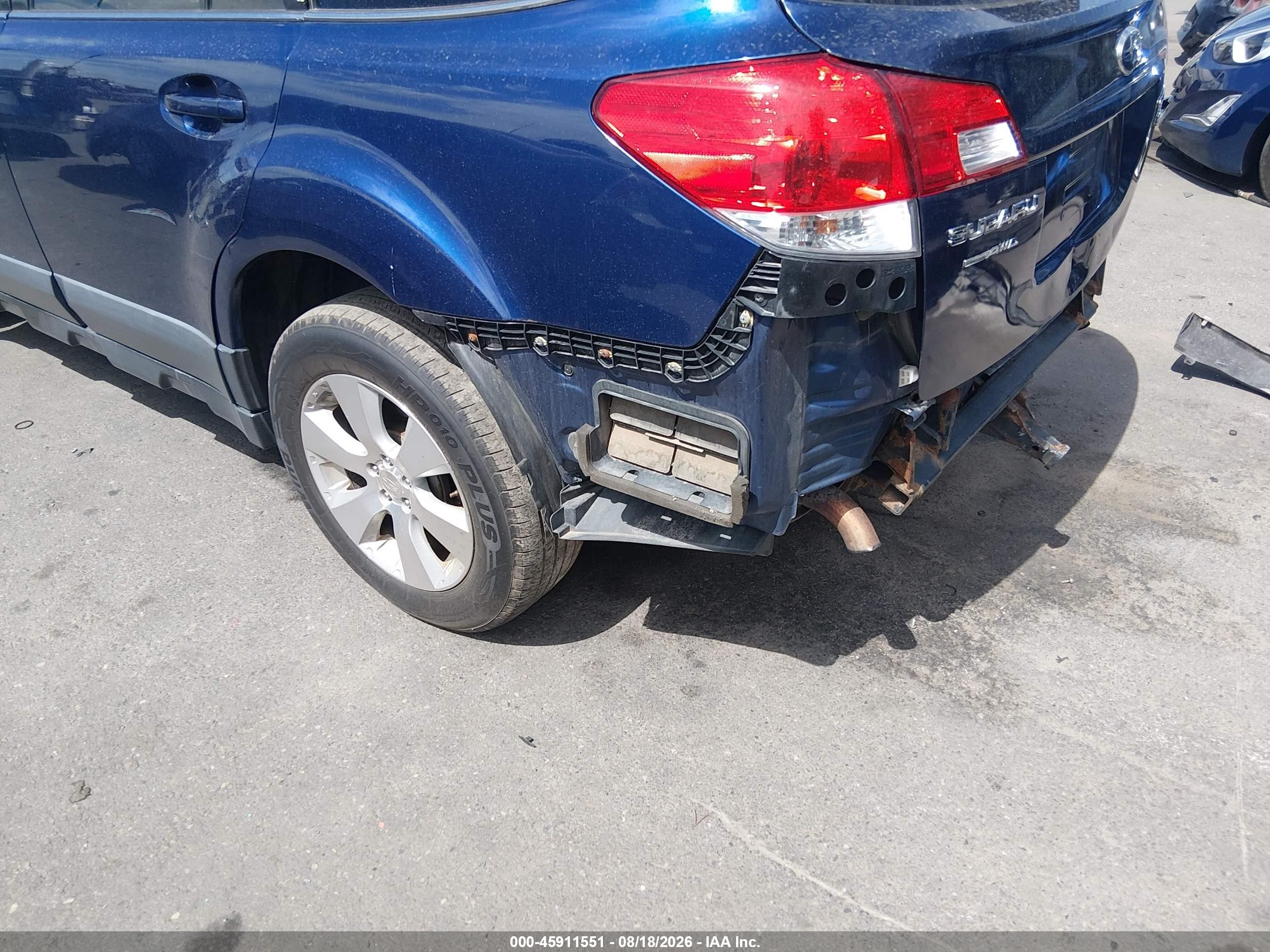 2011 Subaru Outback 3.6r Premium Blue vin: 4S4BRDGC1B2391300