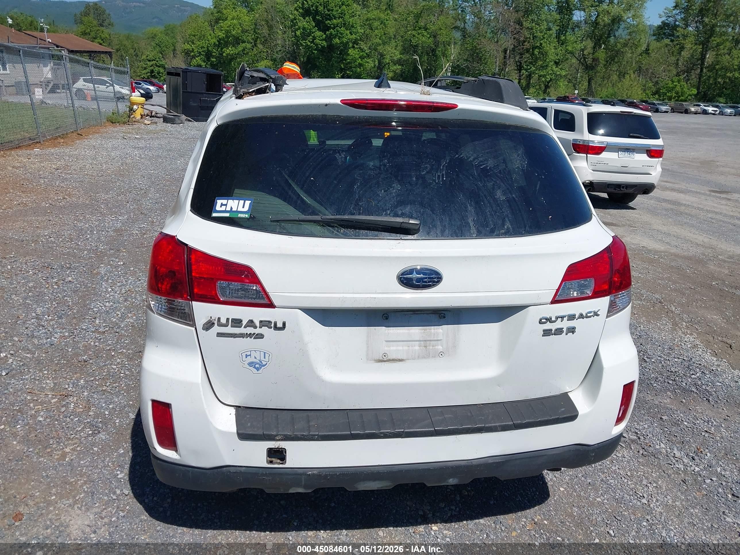 2011 Subaru Outback 3.6r Limited Белый vin: 4S4BRDJC0B2422075