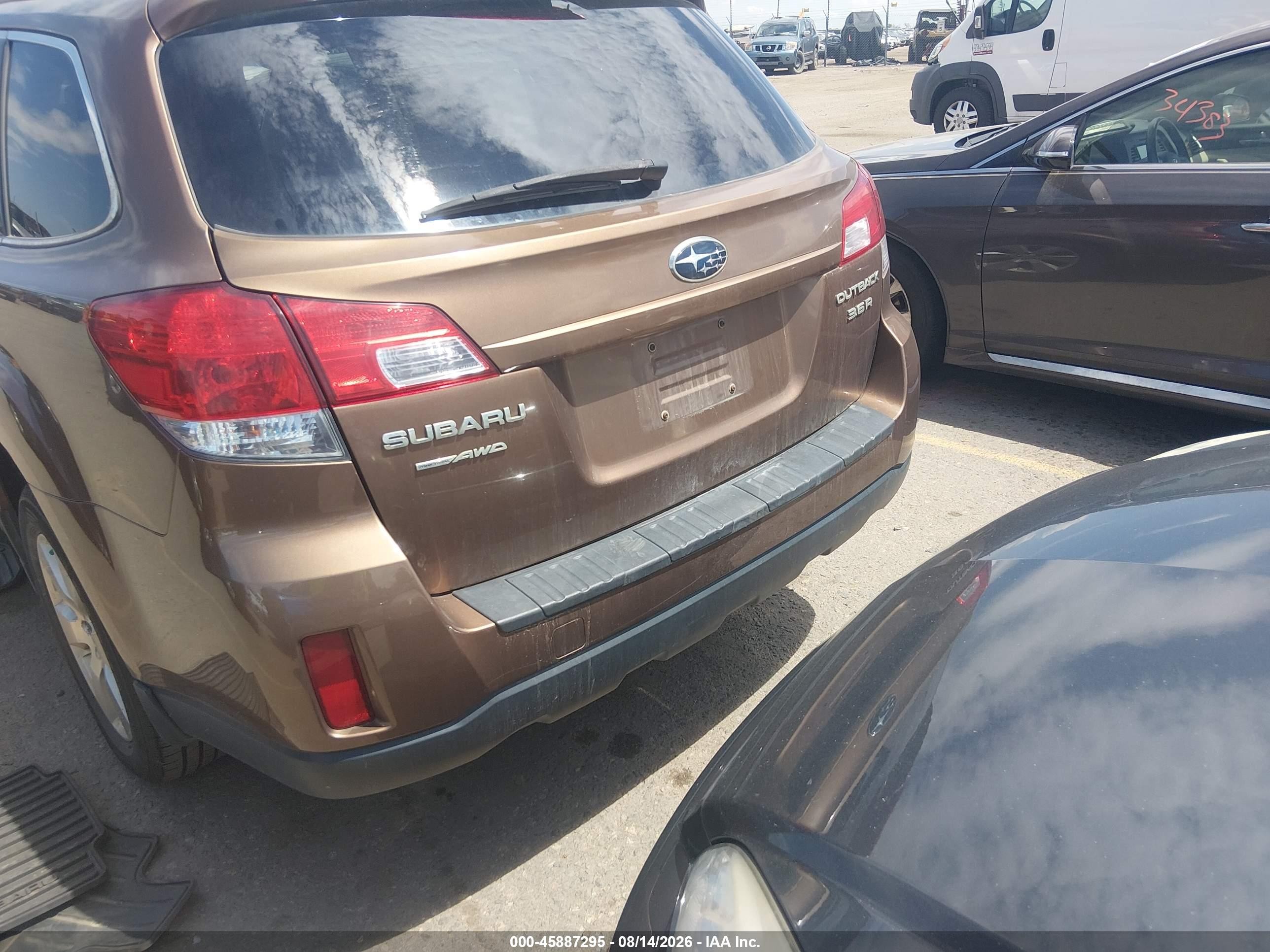 2011 Subaru Outback 3.6r Limited Brown vin: 4S4BRDJC2B2362476
