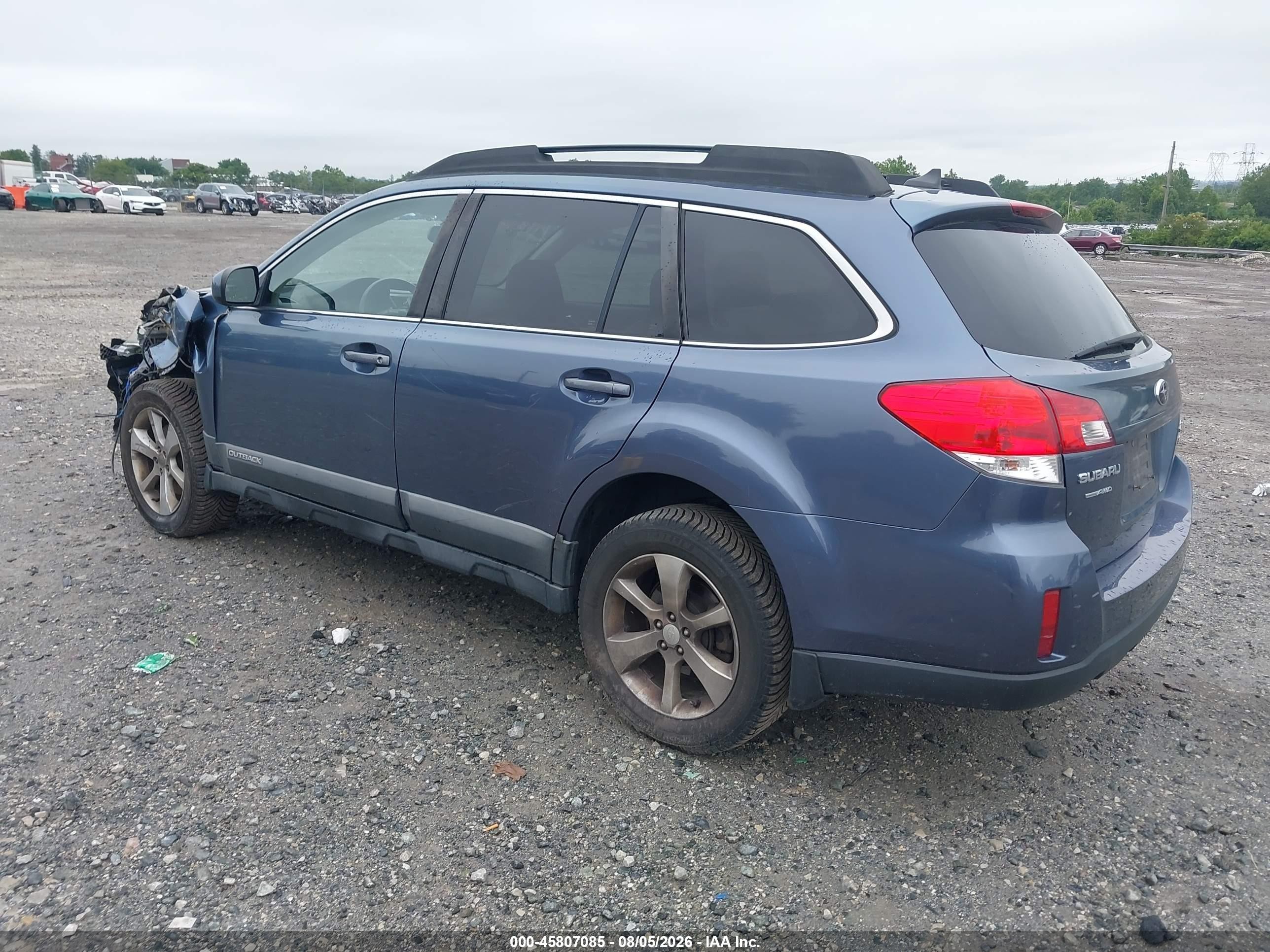 2013 Subaru Outback 3.6r Limited Blue vin: 4S4BRDJC3D2282381