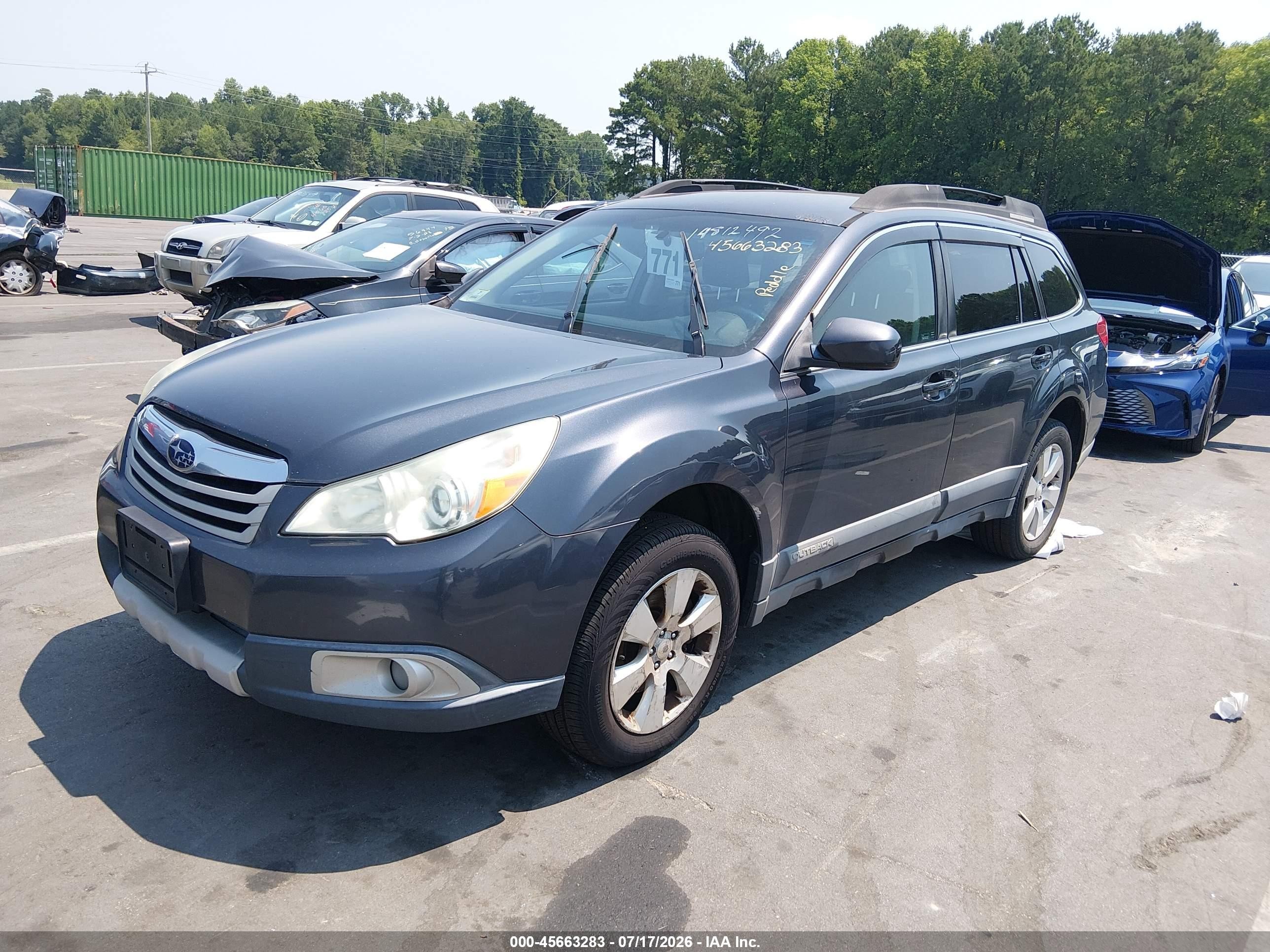 2011 Subaru Outback 3.6r Limited Gray vin: 4S4BRDJC8B2375362