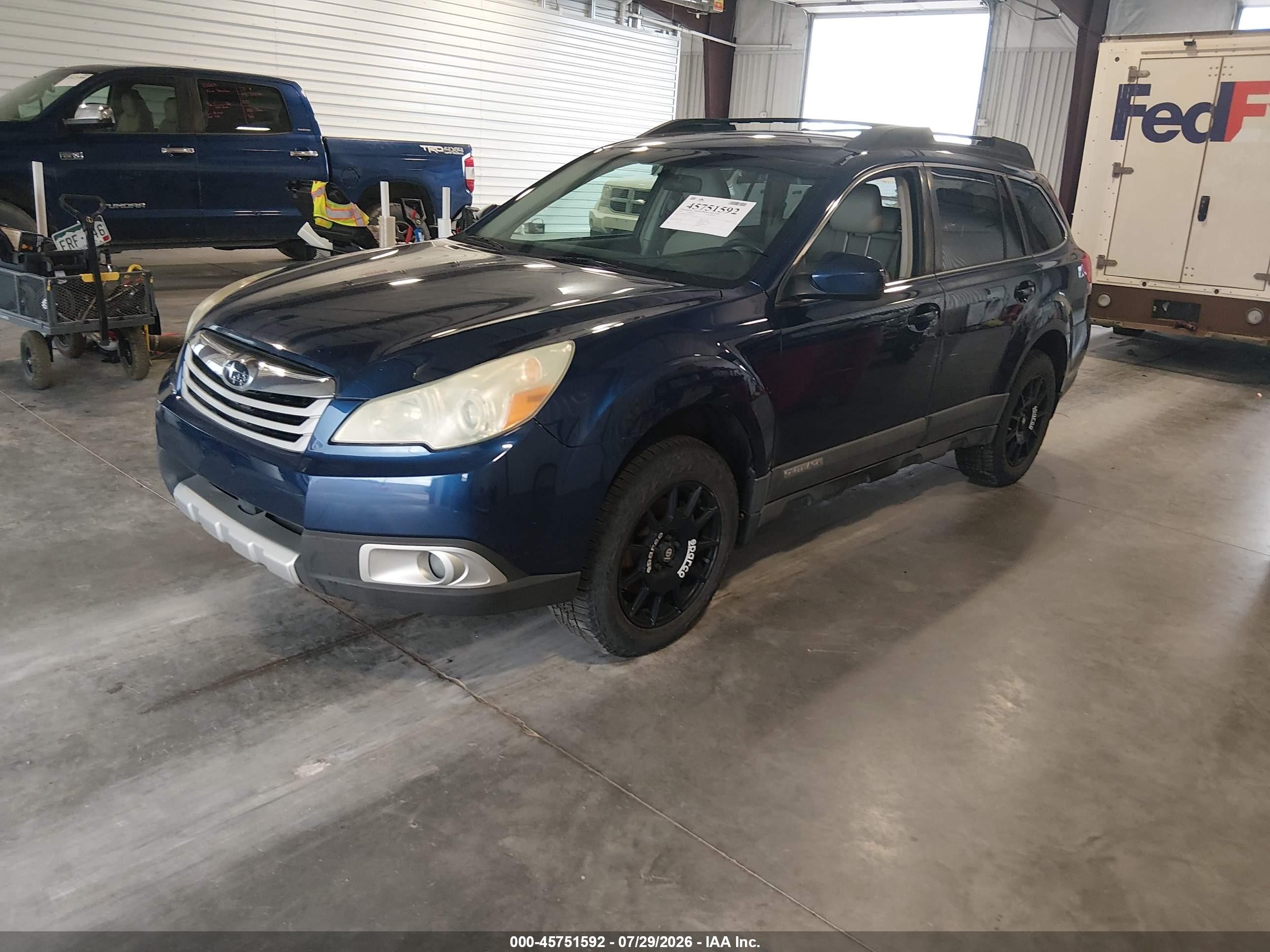 2010 Subaru Outback 3.6r Limited Blue vin: 4S4BRDKC0A2358441