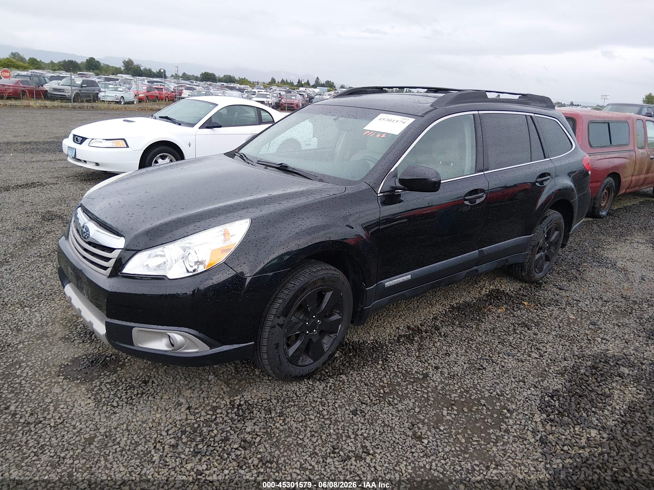 2011 Subaru Outback 3.6r Limited Black vin: 4S4BRDKC0B2439411