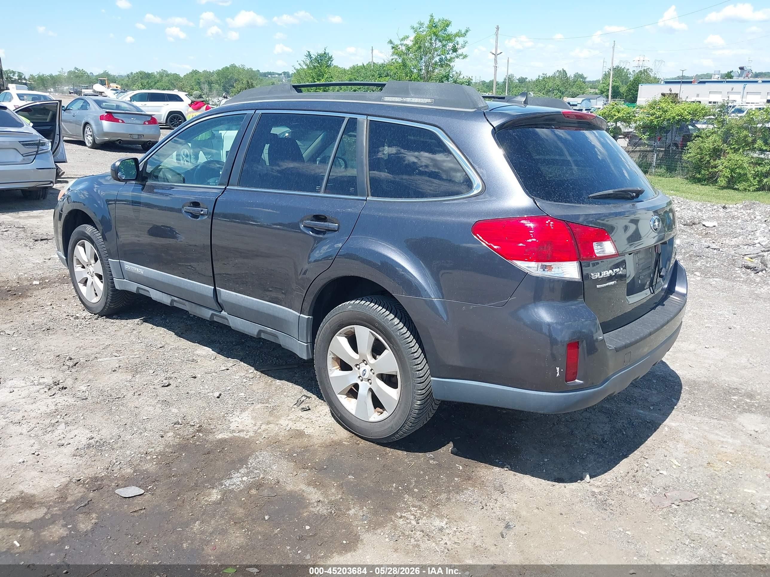 2012 Subaru Outback 3.6r Limited Серый vin: 4S4BRDKC0C2211359