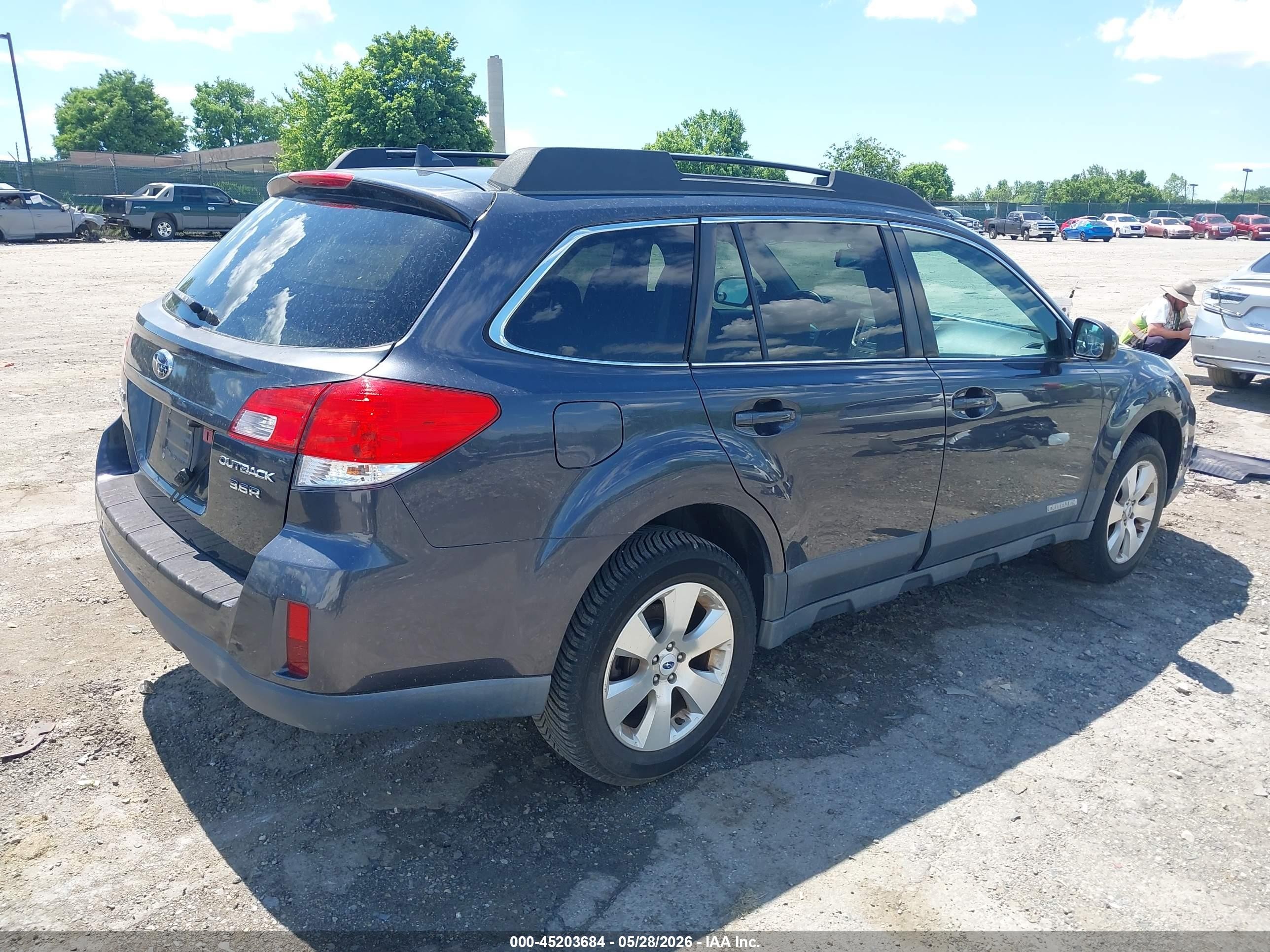 2012 Subaru Outback 3.6r Limited Серый vin: 4S4BRDKC0C2211359
