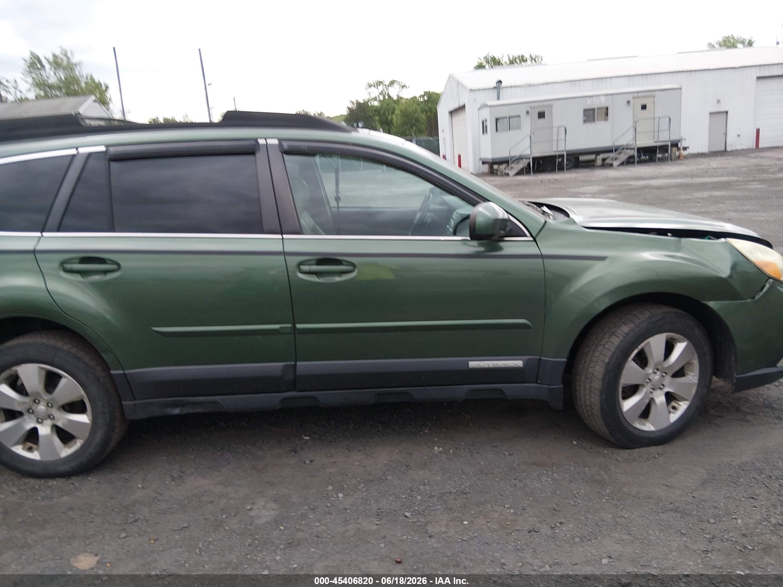 2011 Subaru Outback 3.6r Limited Green vin: 4S4BRDKC1B2391630