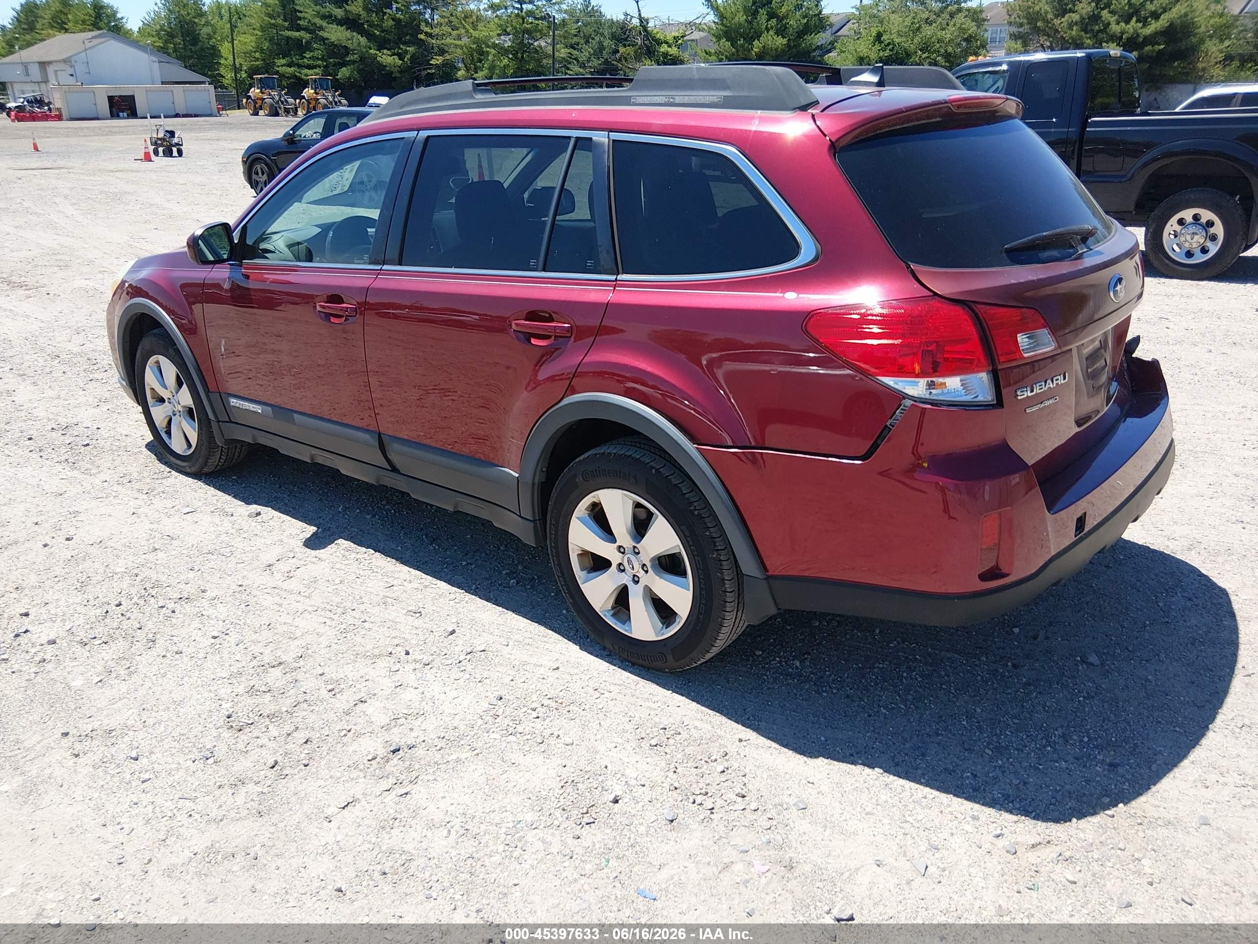 2012 Subaru Outback 3.6r Limited Burgundy vin: 4S4BRDKC1C2224914