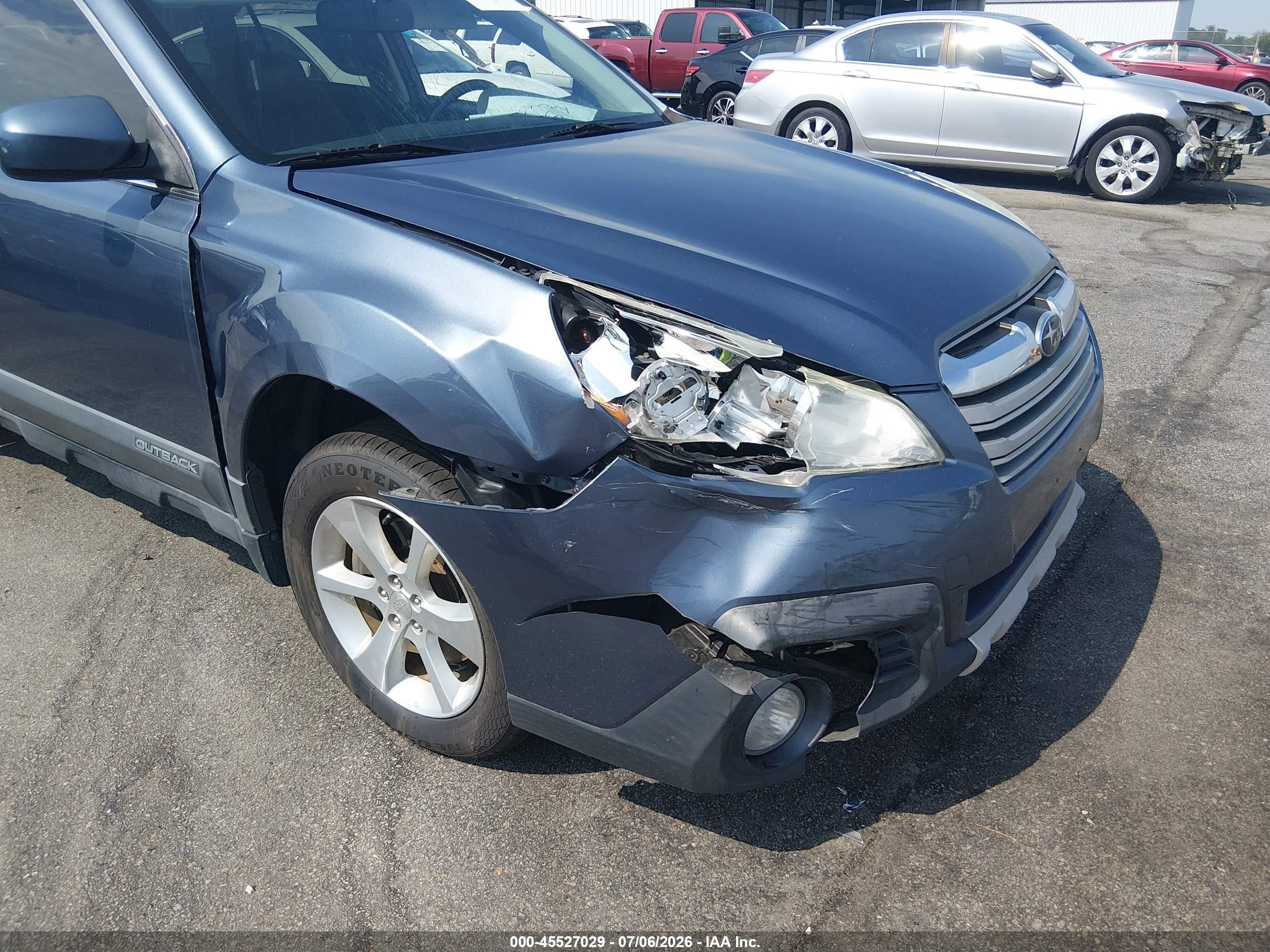 2013 Subaru Outback 3.6r Limited Blue vin: 4S4BRDKC3D2244602